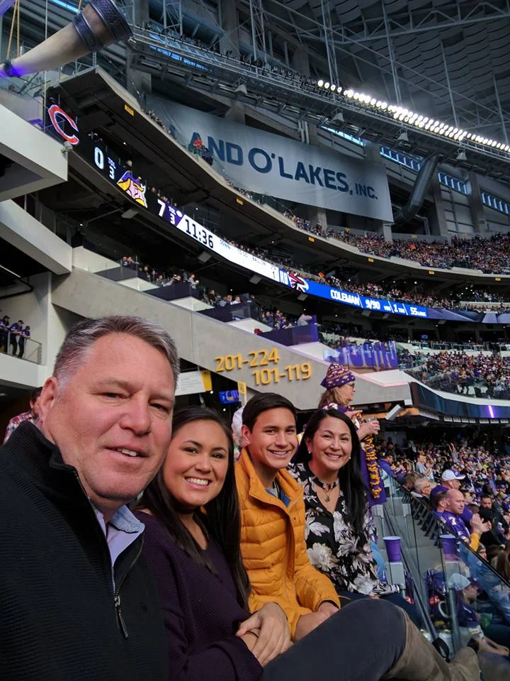 Instagram Message: Southerners here for our win against Da Bears on New Years. Thanking my cousin Jay-Jay for all the pinches she gives me. Check the blog.