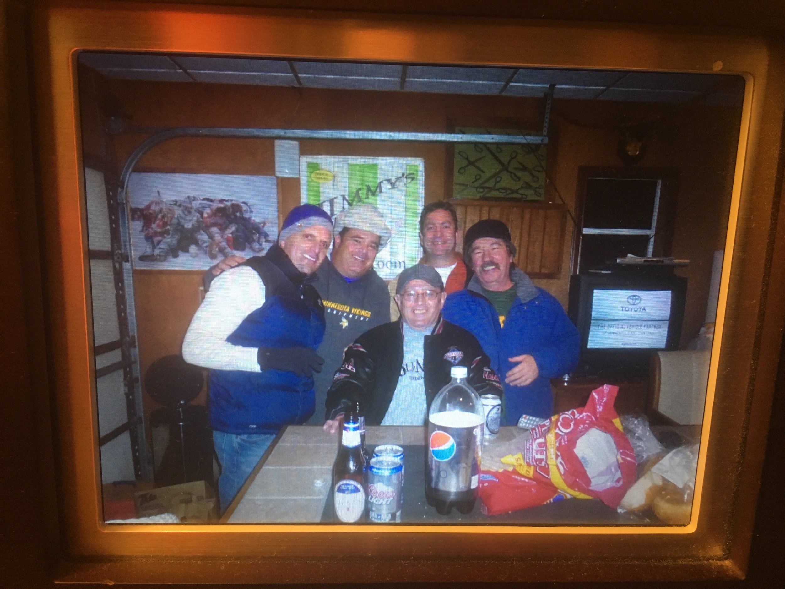 Instagram Message: Seated in the middle is Jimmy Stallman. We'll drink a glass of wine on Sat. 2/18 (National Drink Wine Day) in honor of a great friend. Rest in Peace Jimmy.
