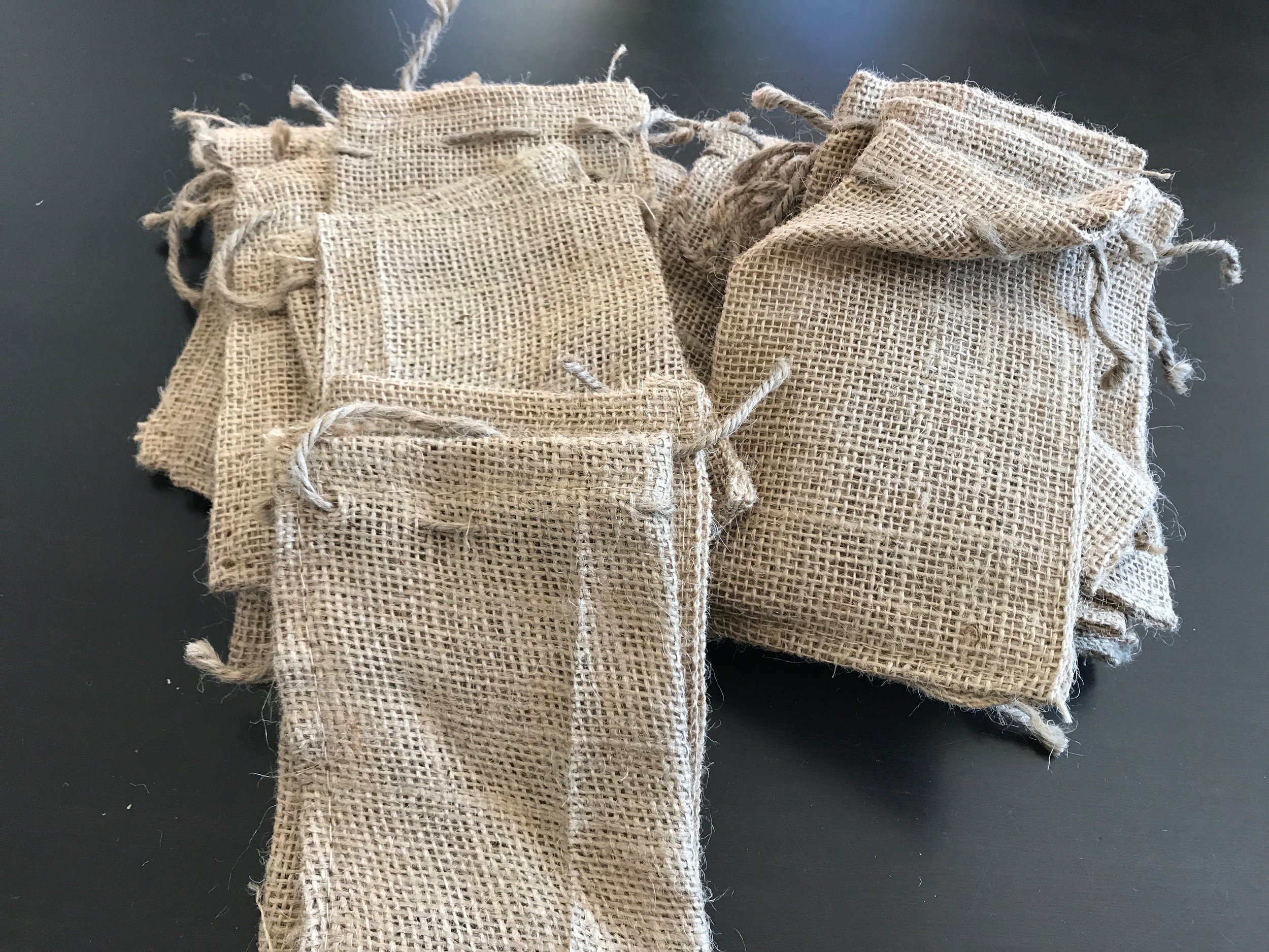 Teachers Thoughtful Pinches : Pan scrapers plus a stick of honey (representing the bees). I wish I could figure out a way to give them bacon too. We will put the two items along with a note inside these fun burlap sacks. 