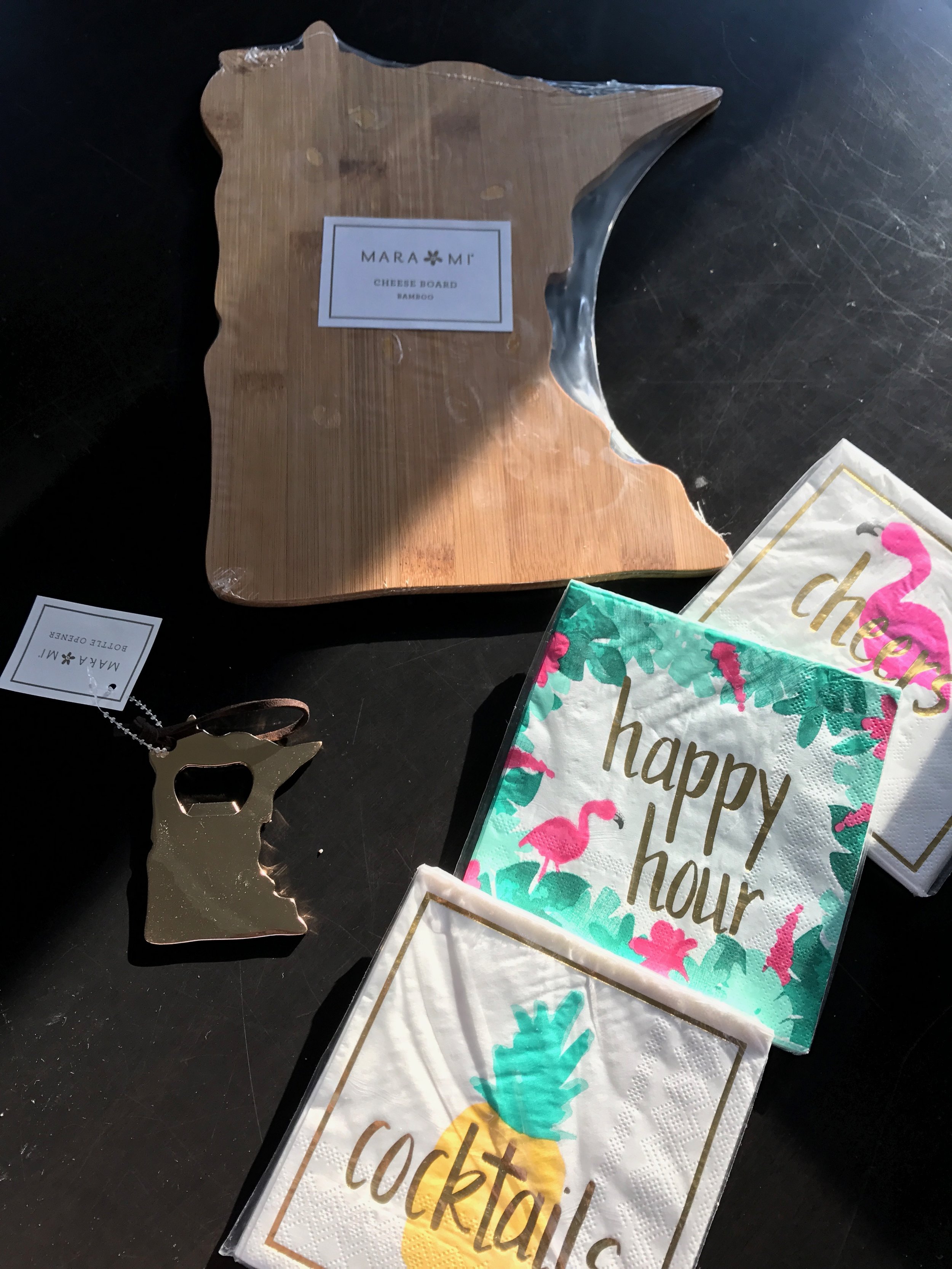 Welcome to Minnesota! Here are the darling gifts she gave when my mom moved in.