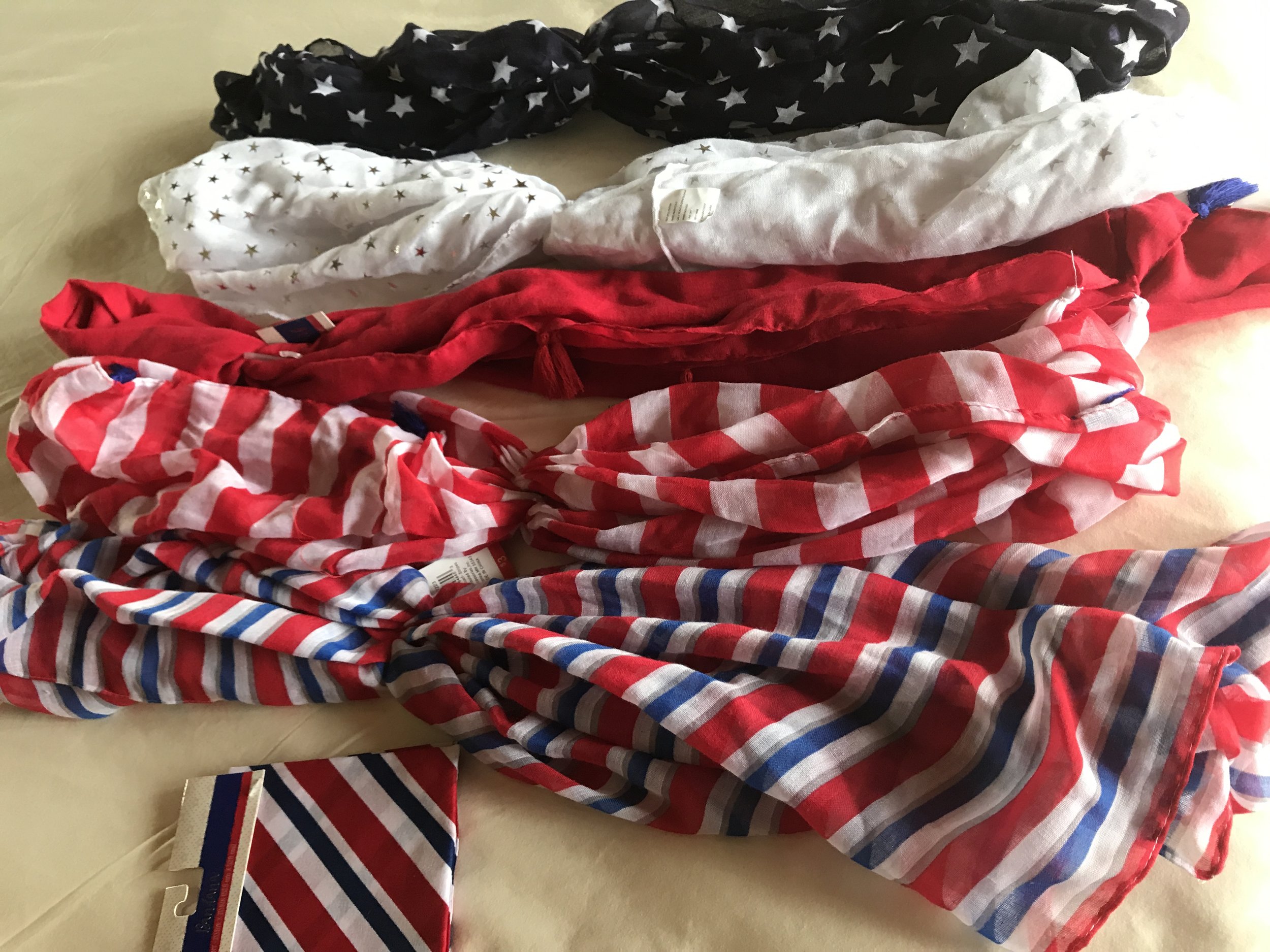 Scarves and bandanas from Target.