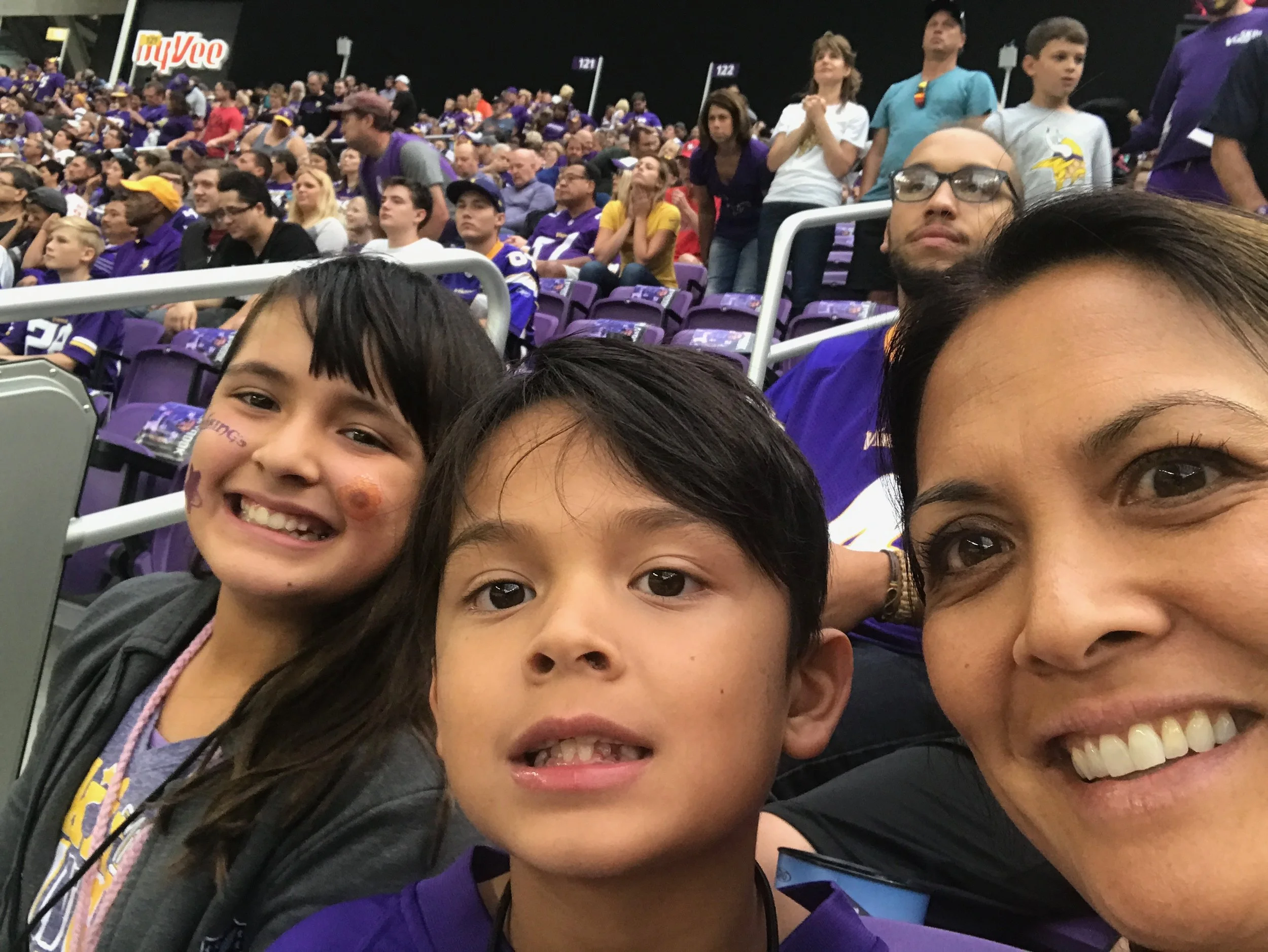 Instagram Message: We missed the tailgate party but made it in time to watch a great pre-game show by the Jr. Cheerleaders. Tailgate Day & College Colors Day are on Sat 9/2. Thoughtfulpinch.com #unfiltered #tattoosontheface #boogersinthenose #48yearoldlaughlines #evidencethatilaughalot
