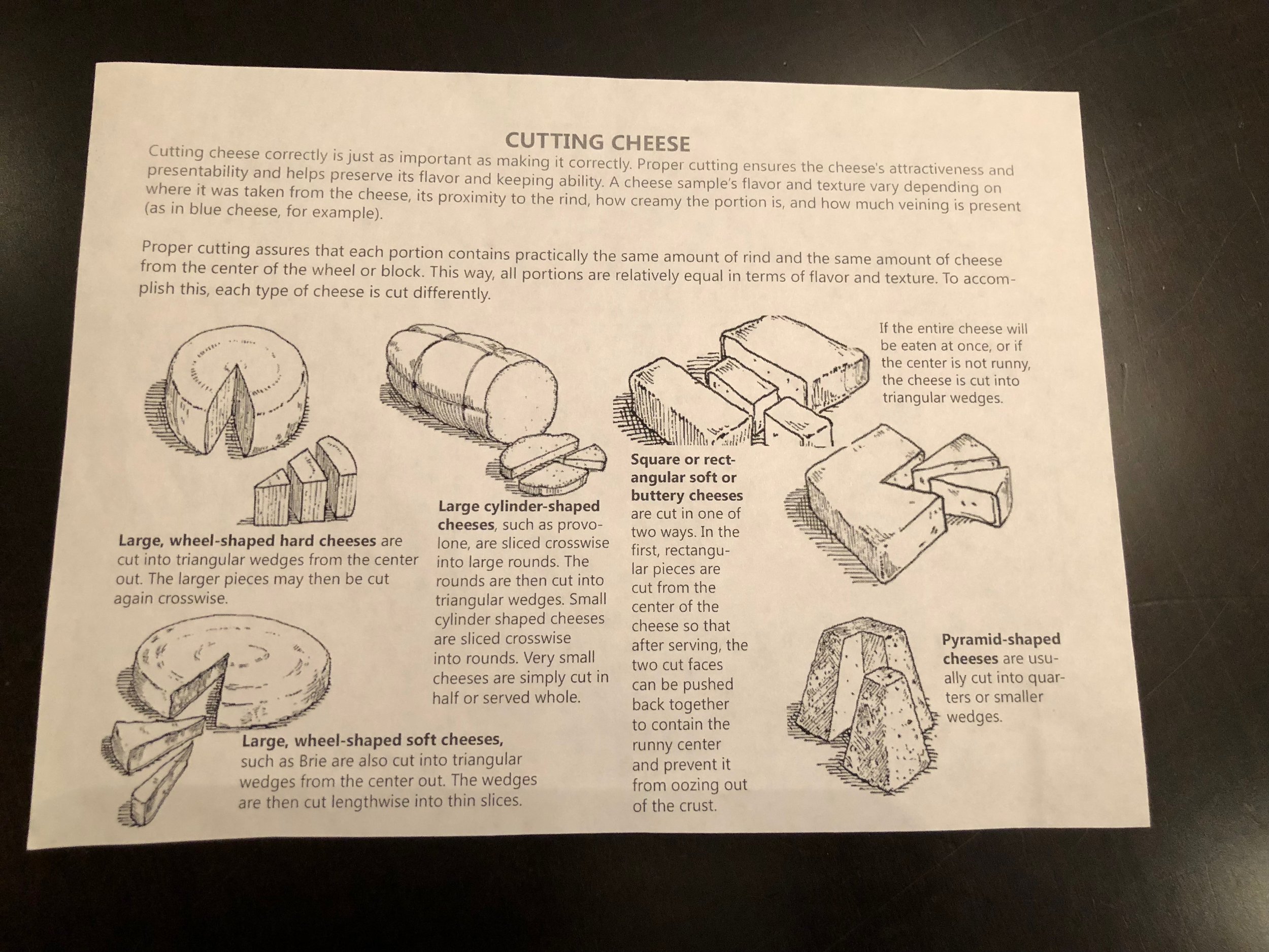 This info is from my Harmony Valley CSA . I have kept this newsletter for years because I fantasize that one day I will put together a wonderful charcuterie board. One day.