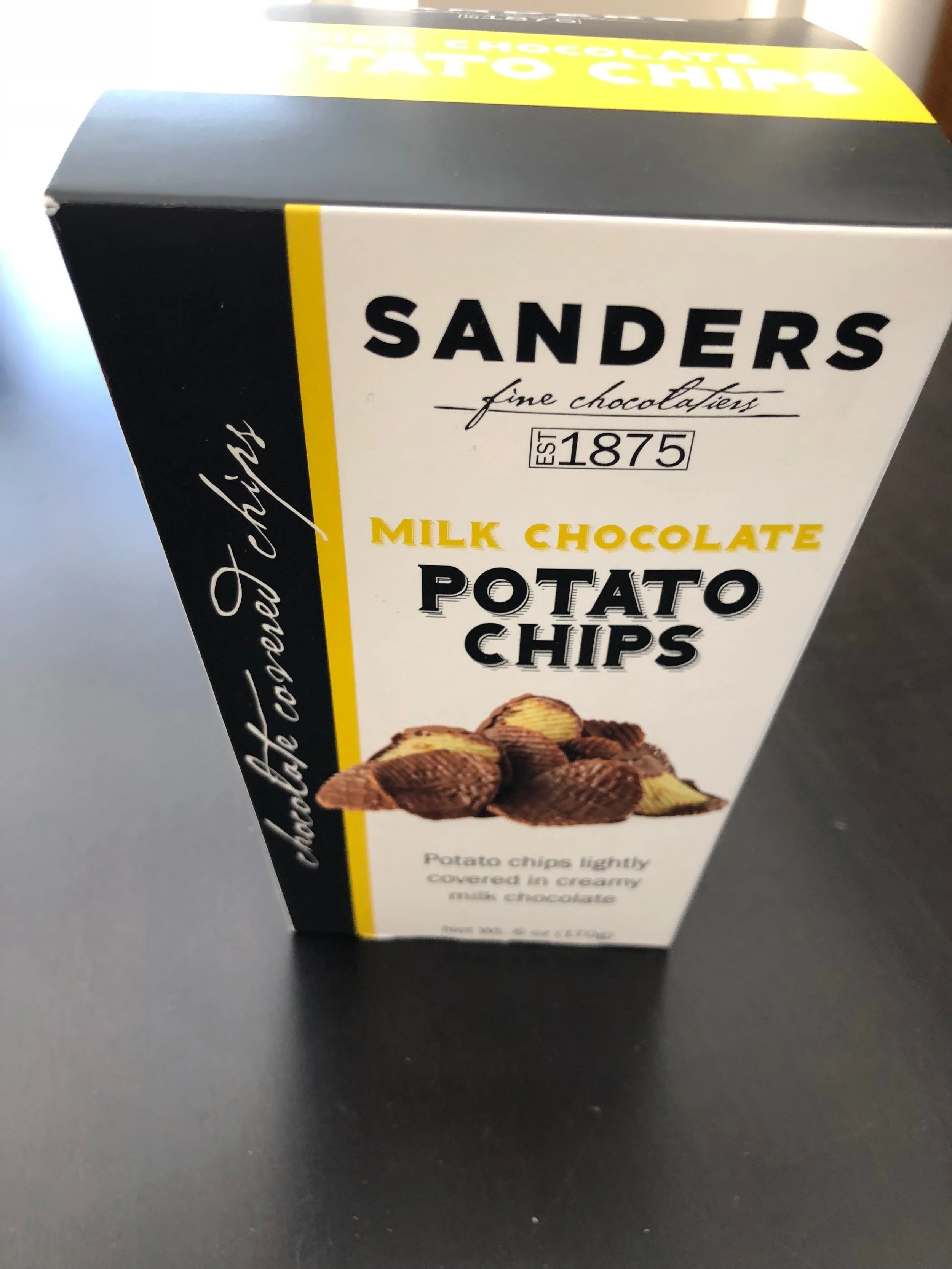 I sent my brother this thoughtful pinch because he enjoys chips and I'm pretty sure he doesn't turn down anything that contains chocolate. This nice combo shows that I'm thinking of him.