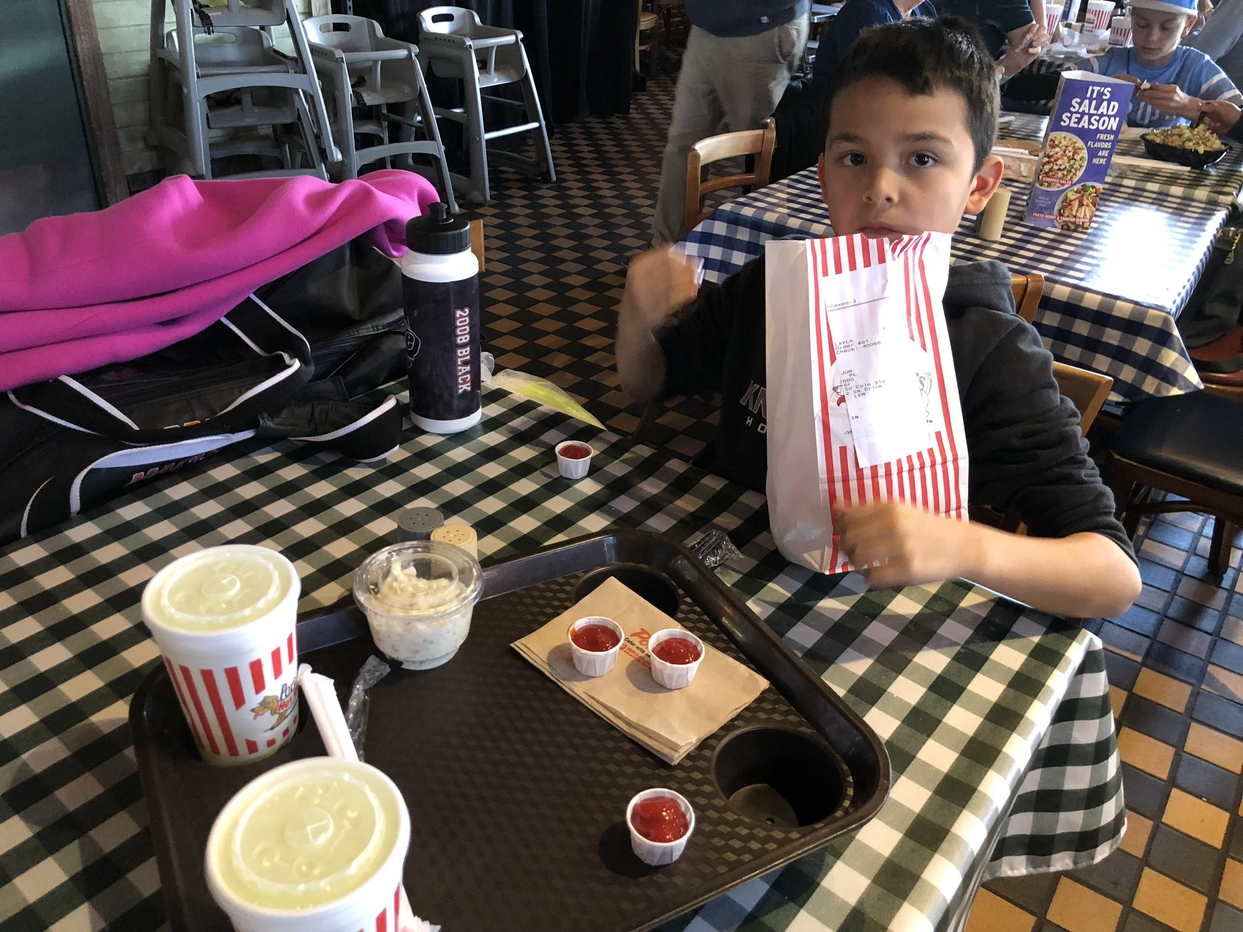 He didn't get to see downtown Chicago but I'm proud that I was at least able to introduce my son to Portillo's.