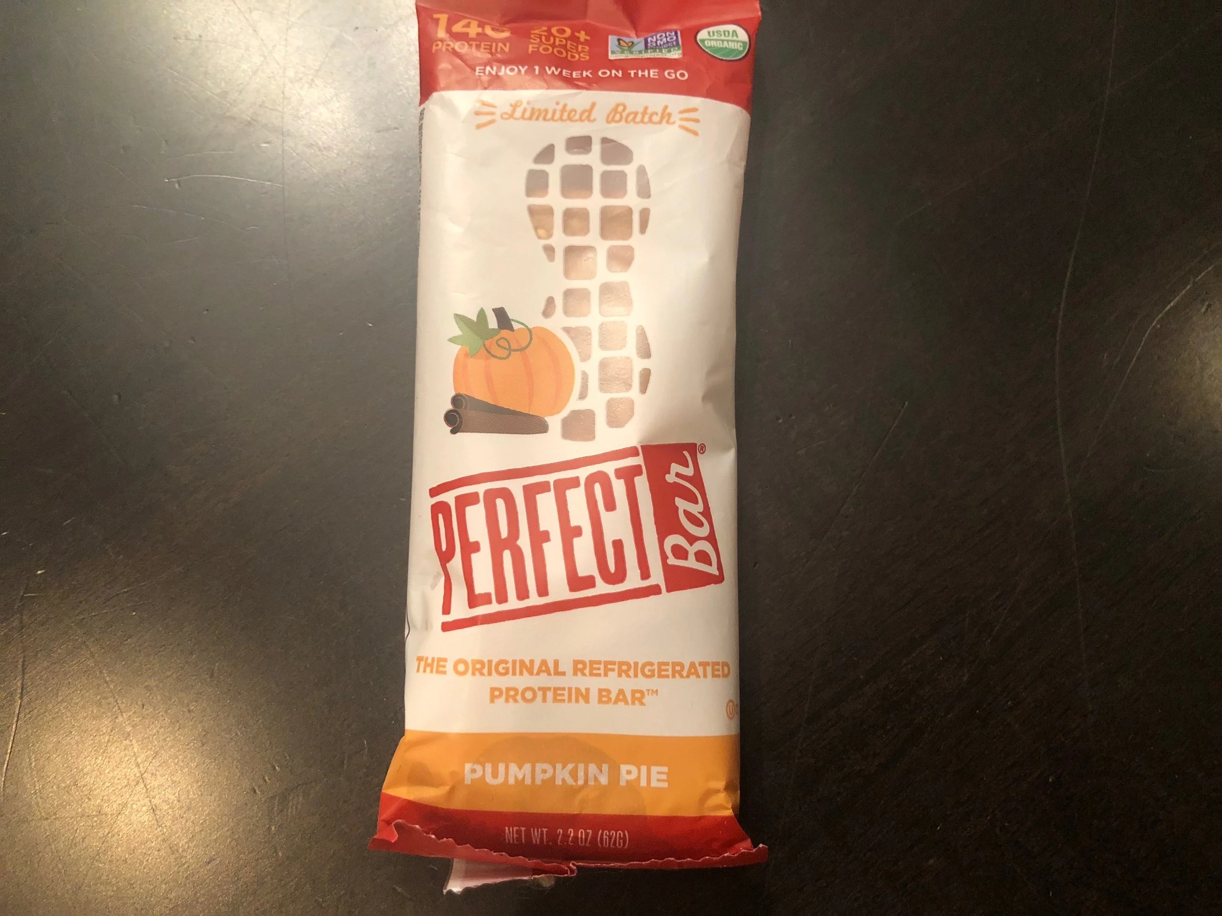 I get funny looks from the baristas when I only buy these bars and nothing else. Starbucks, thanks for carrying these! This year, I have been treating myself to this pumpkin treasure.