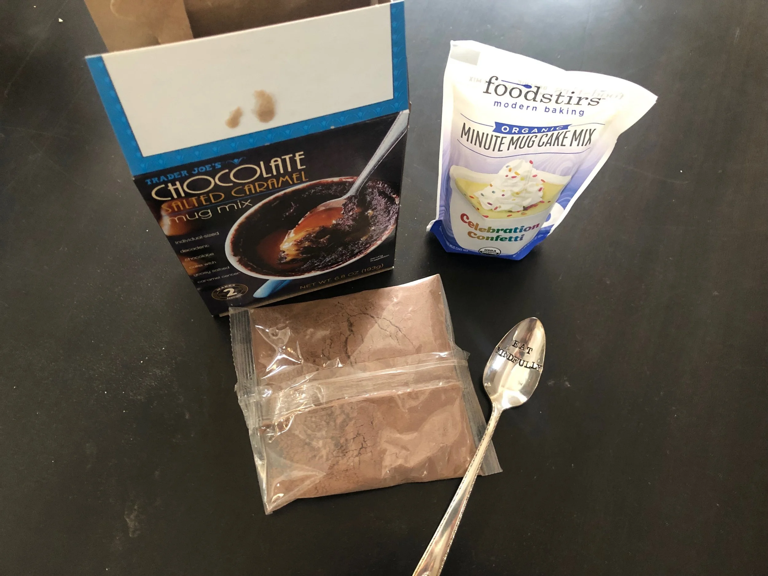 THOUGHTFUL PINCH IDEA: Take that Live & Love MN mug, a packet of mug cake mix, add a cute “Eat Mindful” spoon and it’s the complete set up for a great gift (and experience!). I found the Foodstirs confetti cake packet at Starbucks and salted caramel package of 2 at Trader Joes. Get a mug and mug cake mix for everyone who likes dessert on your list - which is everyone.