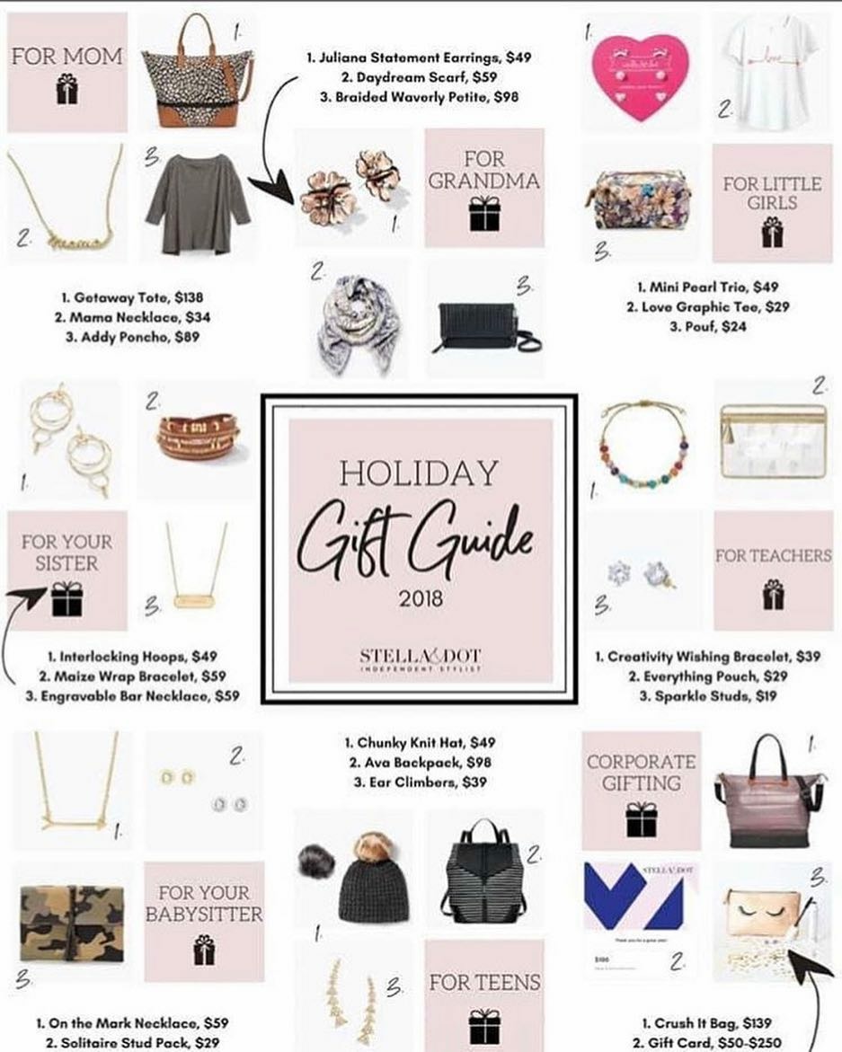 If you don’t have your own Stella & Dot consultant, please consider clicking on the items below to be directed to Wendy’s site . The shipping deadline is 12/14/18 so decide what you’re going to get soon!