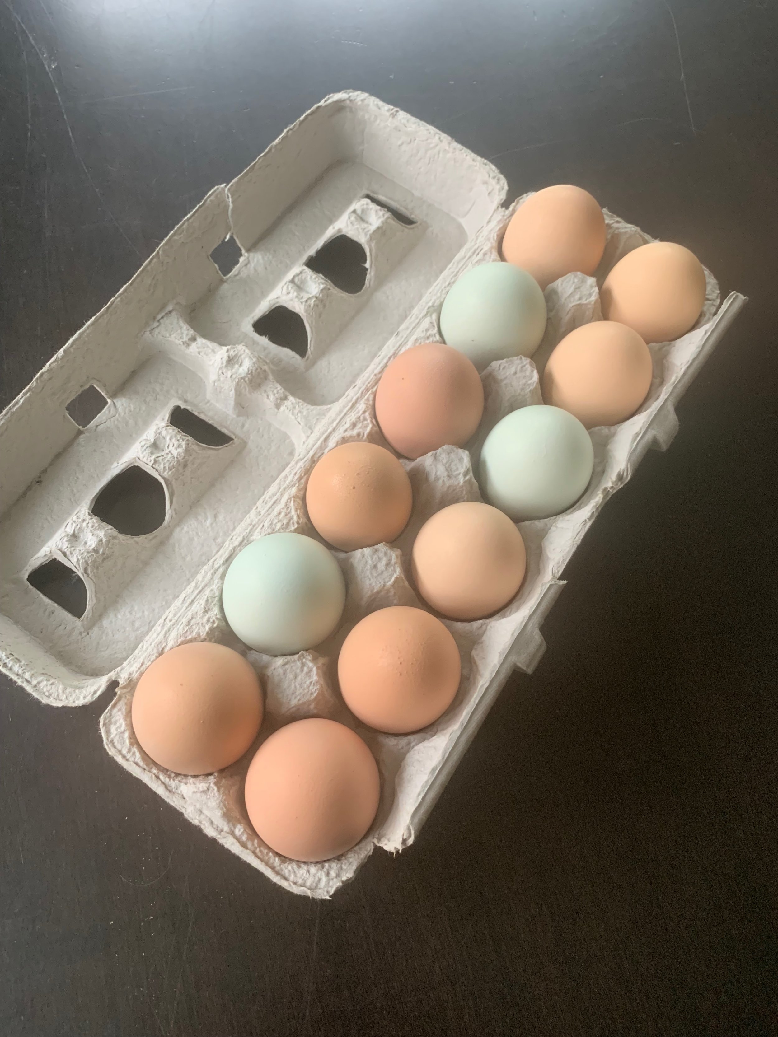 To me, dozens of eggs are dozens of thoughtful pinches!