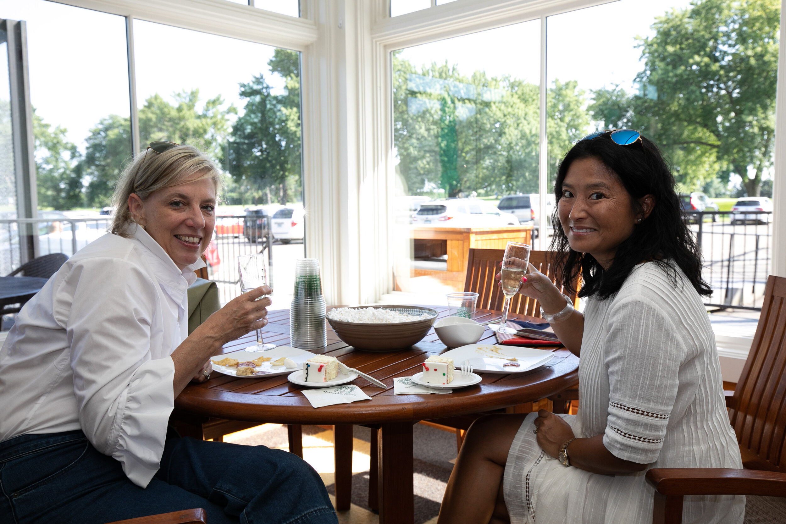 Carolyn and Betsy Conway of Betsyconway.com at my Thoughtful Pinch App on July 31, 2019.
