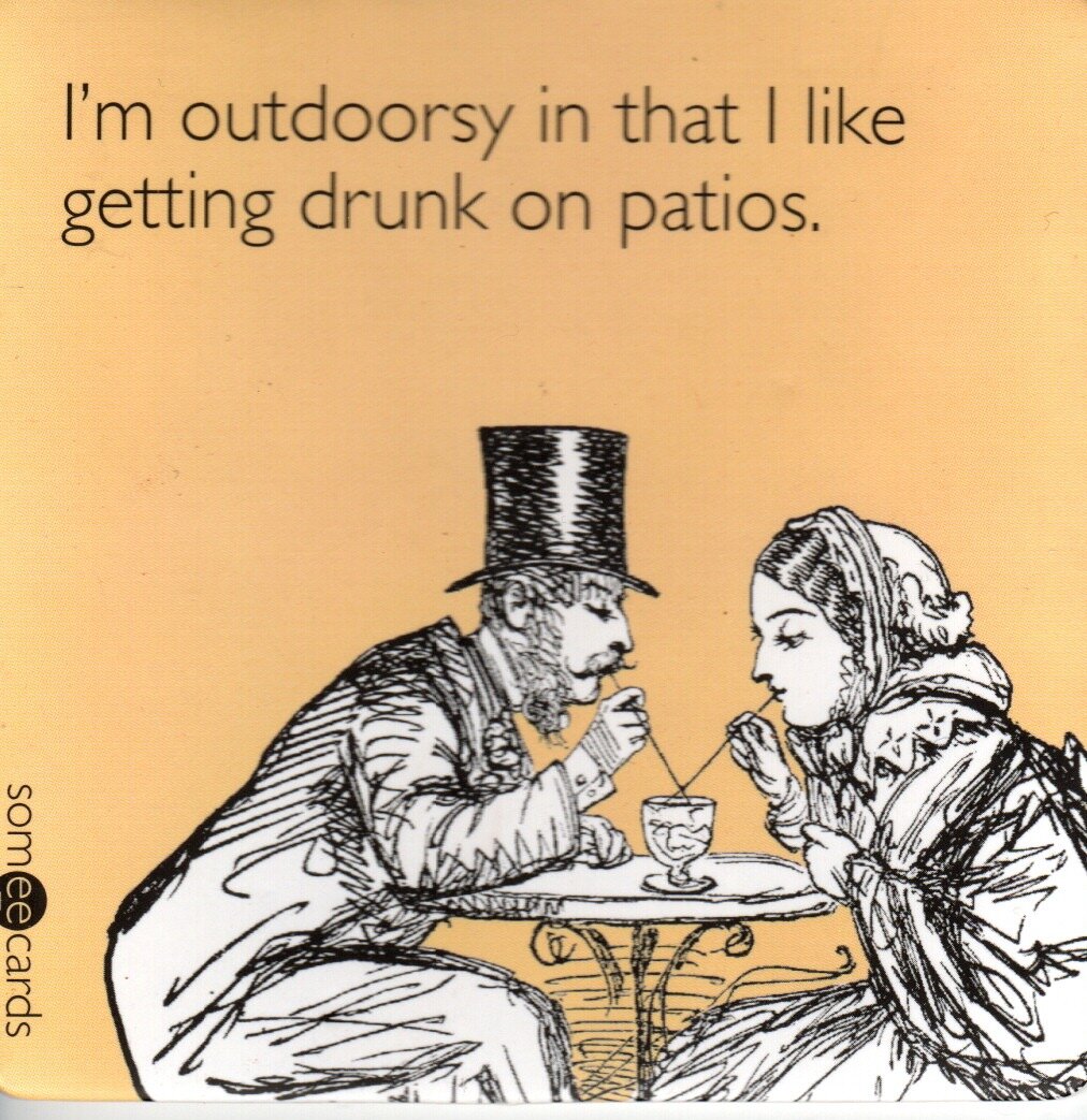 A thoughtful pinch from my friend Allison, who knows me well. This coaster came in a set which had memes like this one on each coaster.