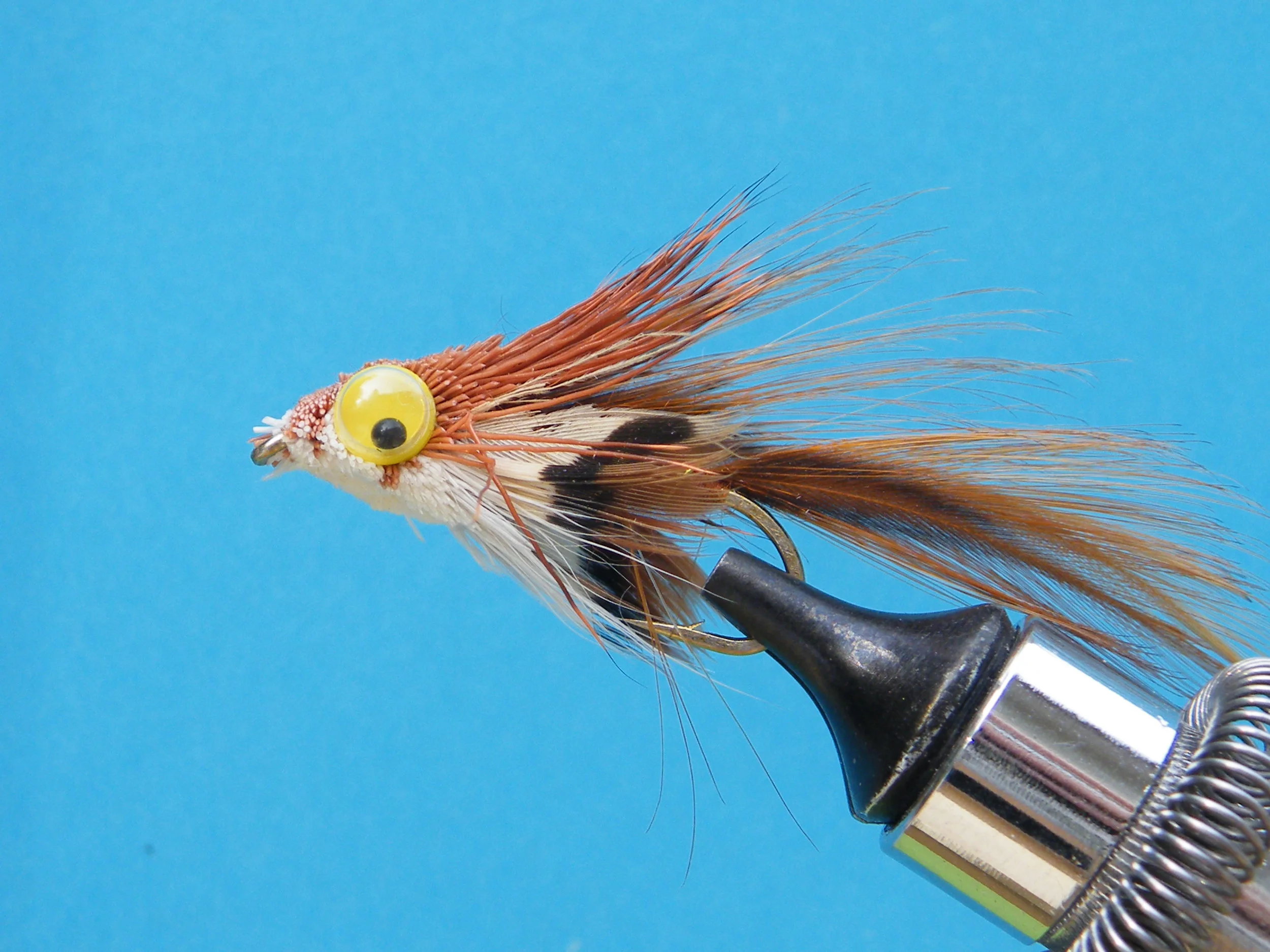 DSCF5763 Yellow Eye Brown Matuka Minnow.JPG