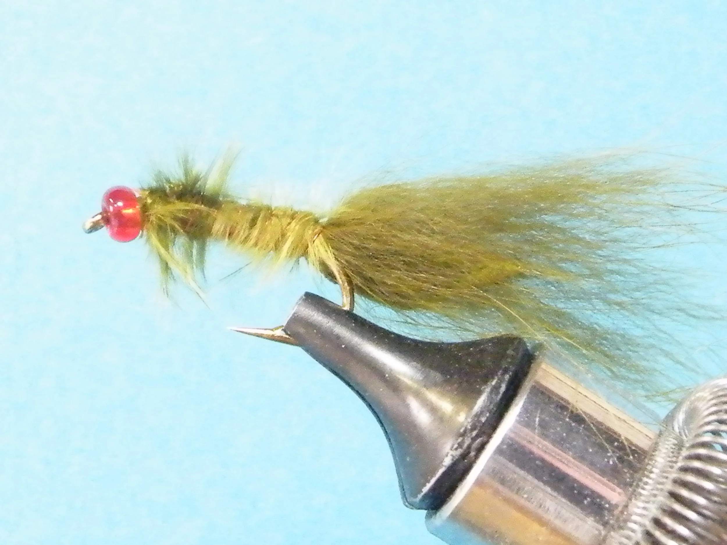 GLEN'S RED GLASS BEAD HEAD MICRO LEECH.JPG