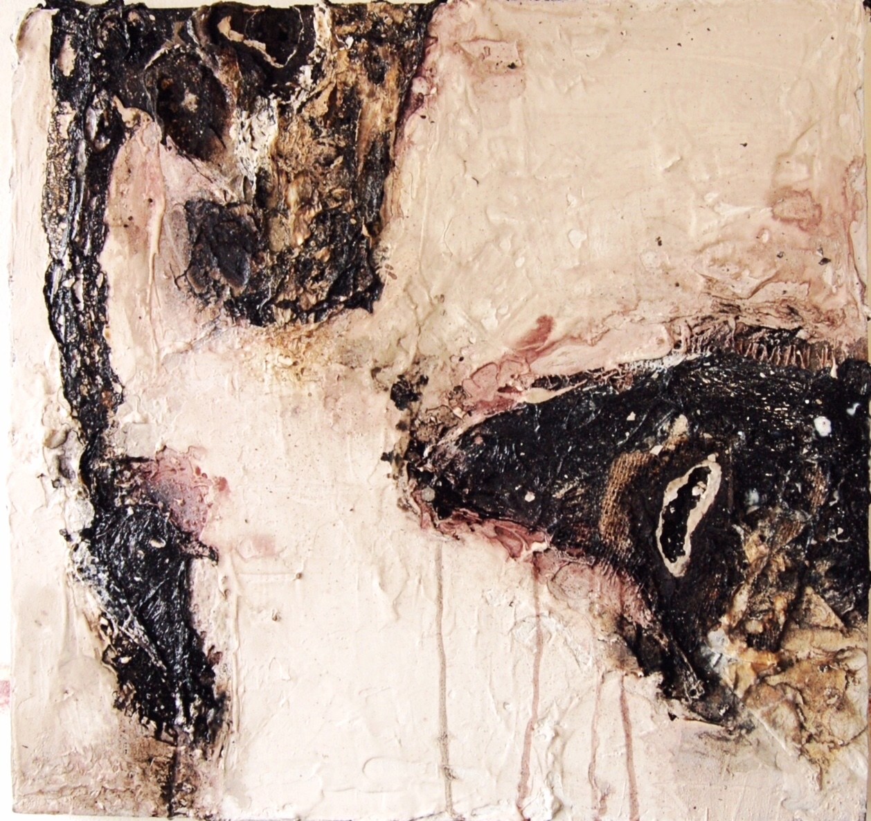60cm x 60cm, 2015 (sold) mixed media on board (sold)
