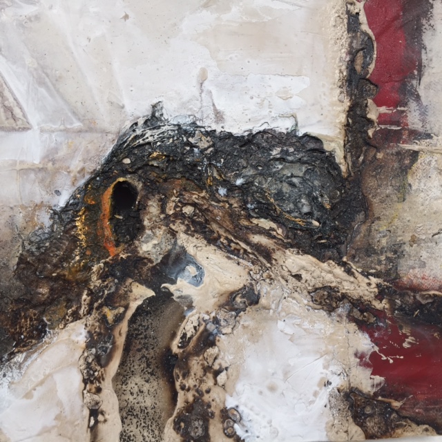 40cm x 40cm, mixed media on board 2015