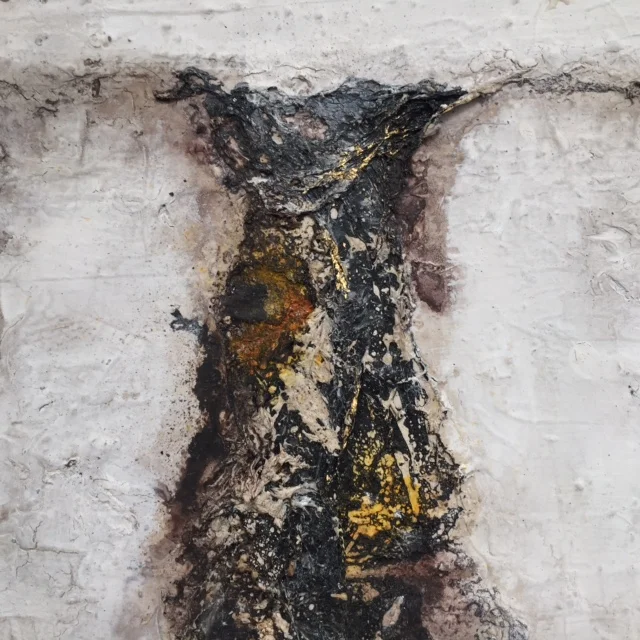 40cm x 40cm, mixed media on board 2015