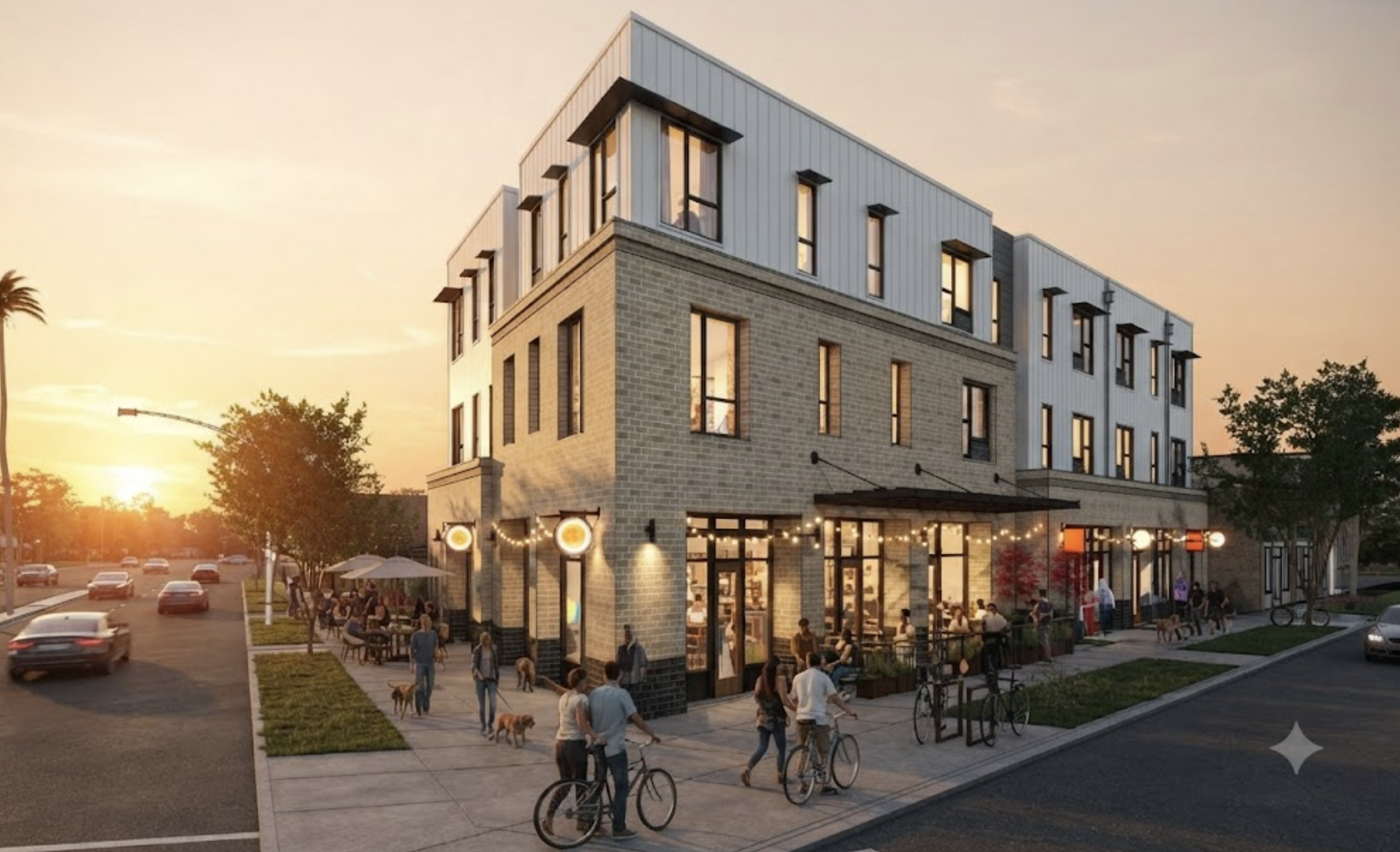   The 23rd &amp; I Street Rowhouses  development includes two mixed-use buildings along an historic but vacated commercial corridor in a redevelopment area of Sacramento. The buildings intend to strengthen the historic district’s sense-of-place, whil