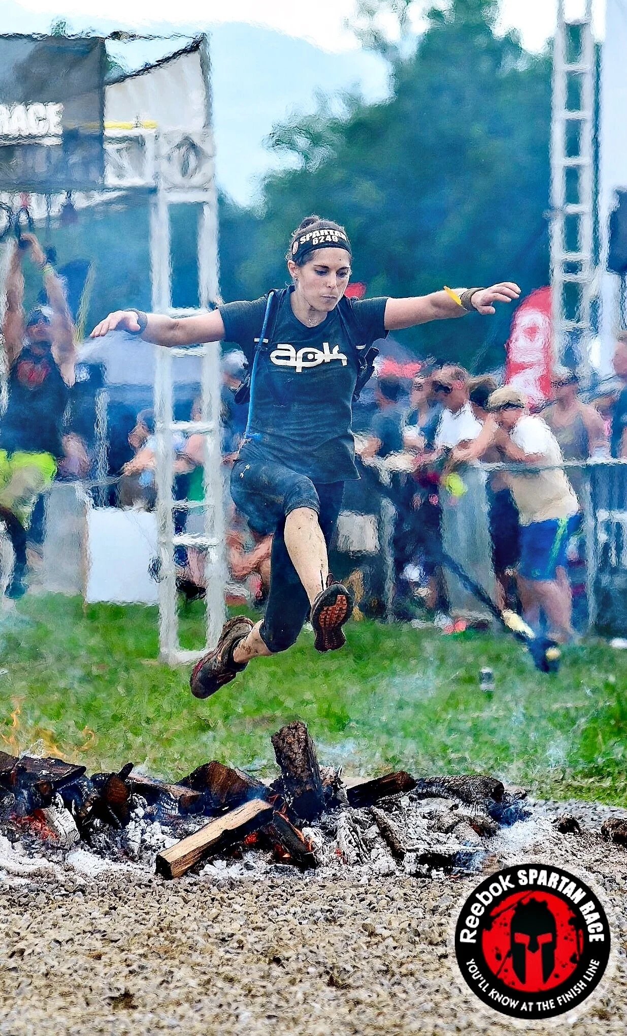 Fire leap Asheville Spartan Super 2016