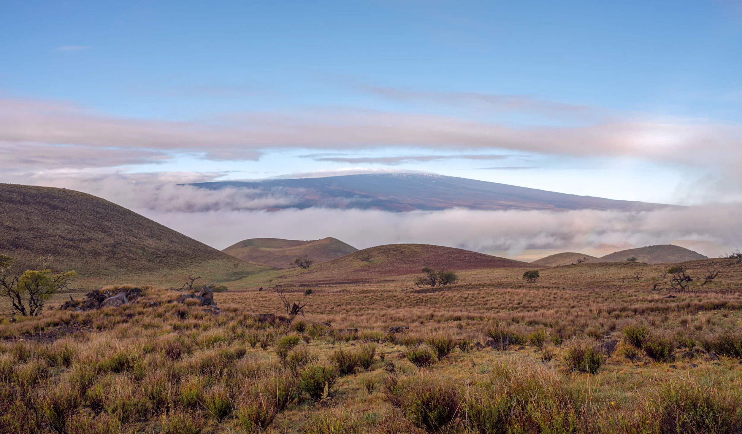 Mauna Loa From The Slopes Of Mauna Kea