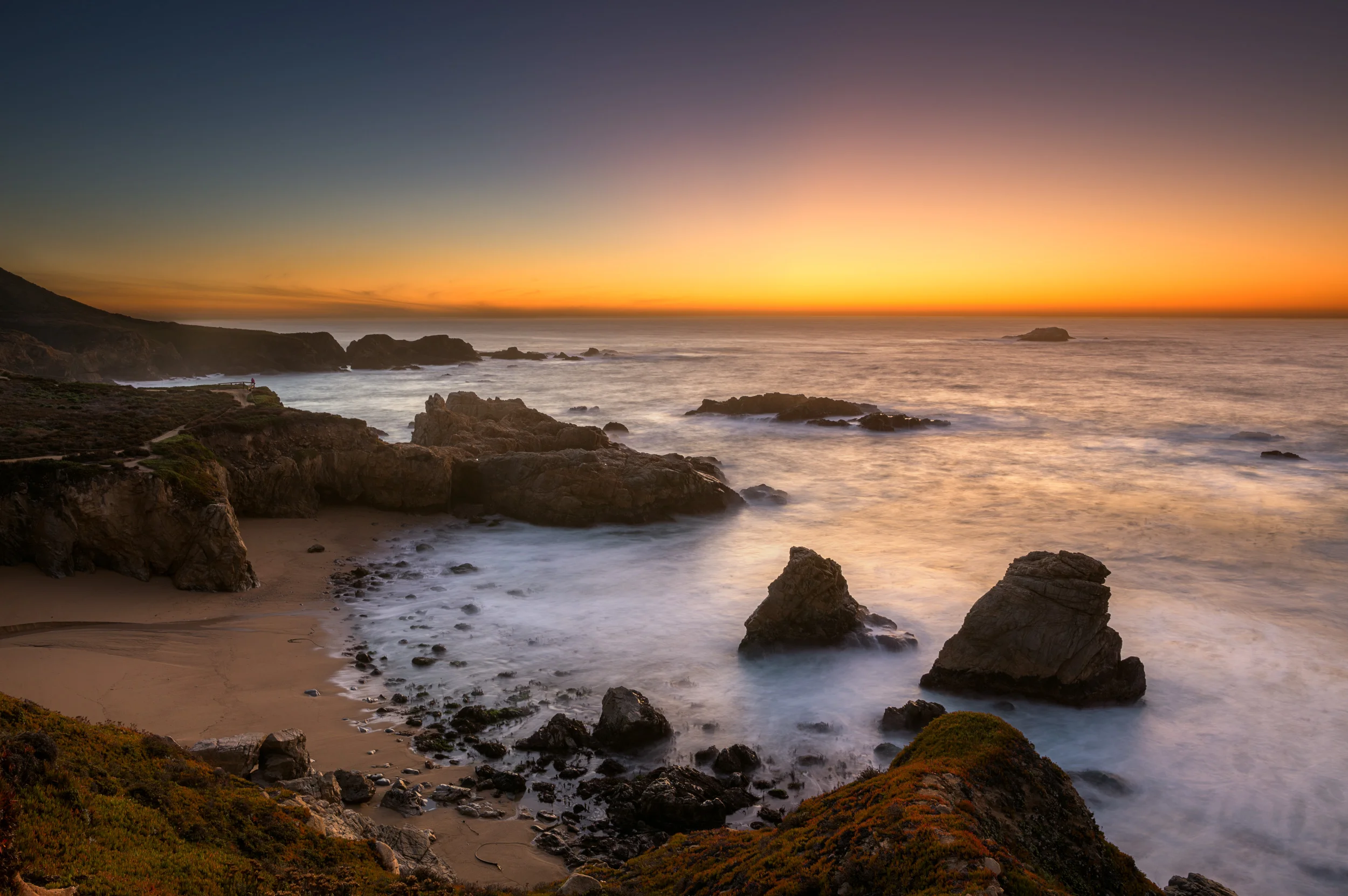 Garrapata State Park, just after sunset.