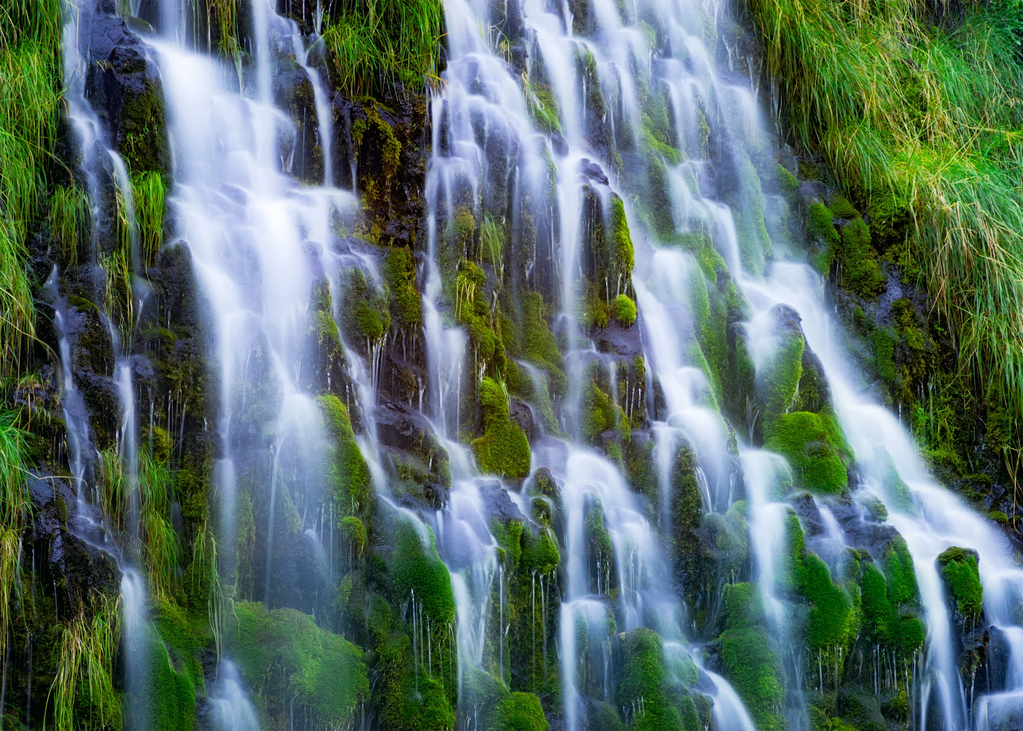 Long Exposure of Mossbrae Falls in the Shasta Cascade area in Dunsmuir, California.
