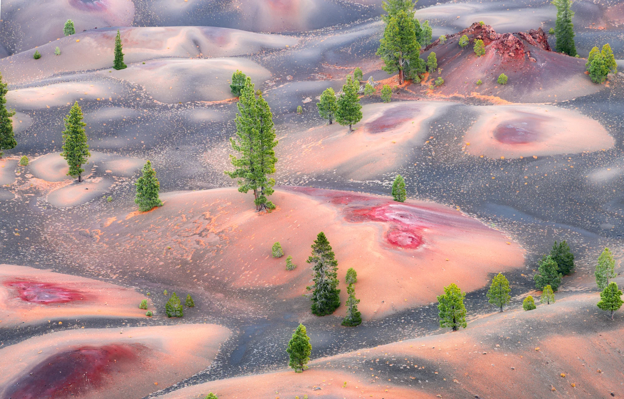Painted Dunes at Lassen Volcanic National Park.
