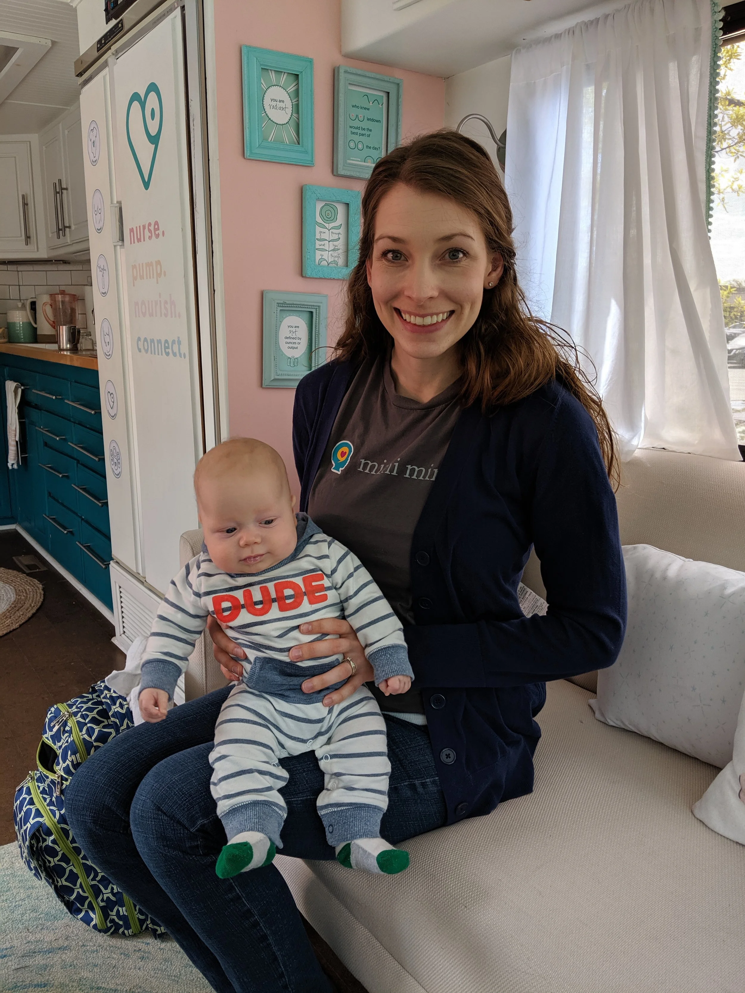 Samuel and I had a great time hanging out and getting to meet some Mamas and their babies.