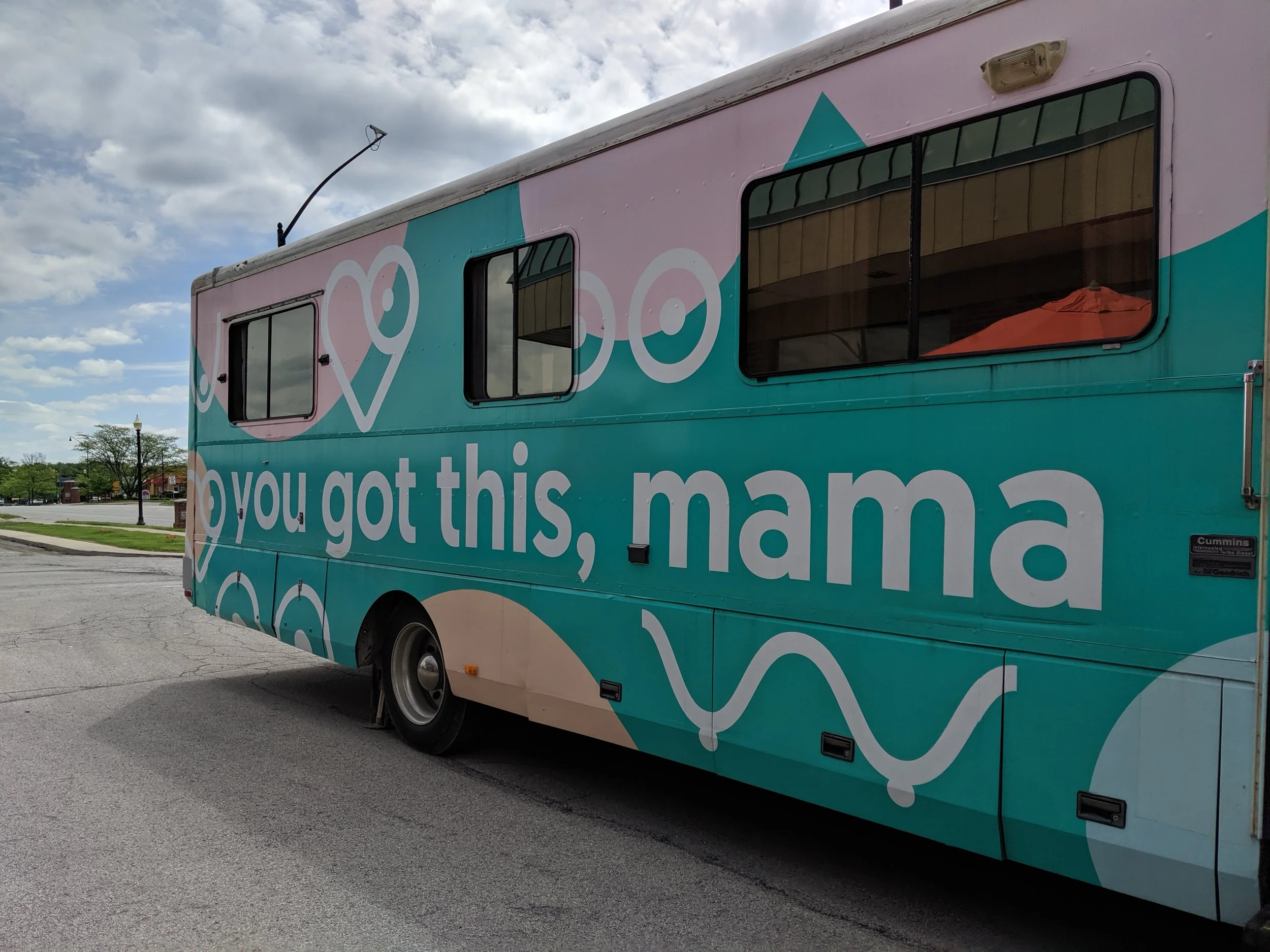 This is Barb the tour bus that is traveling around the country encouraging Moms to breast feed and pump!