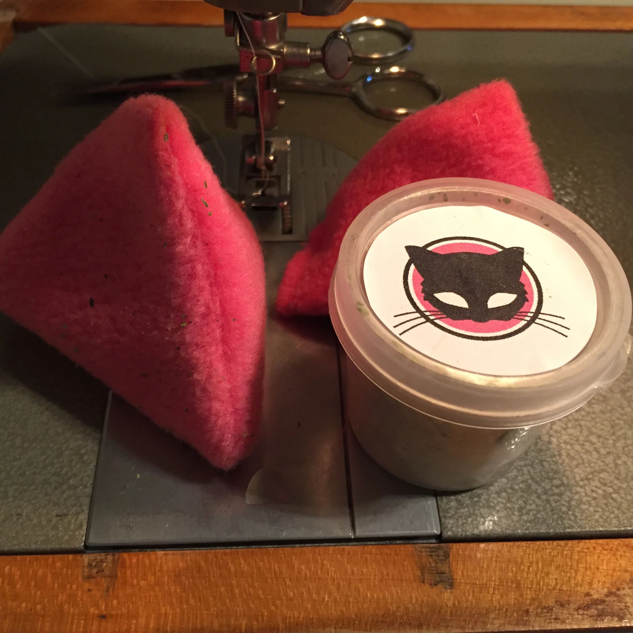 My handmade catnip pillows