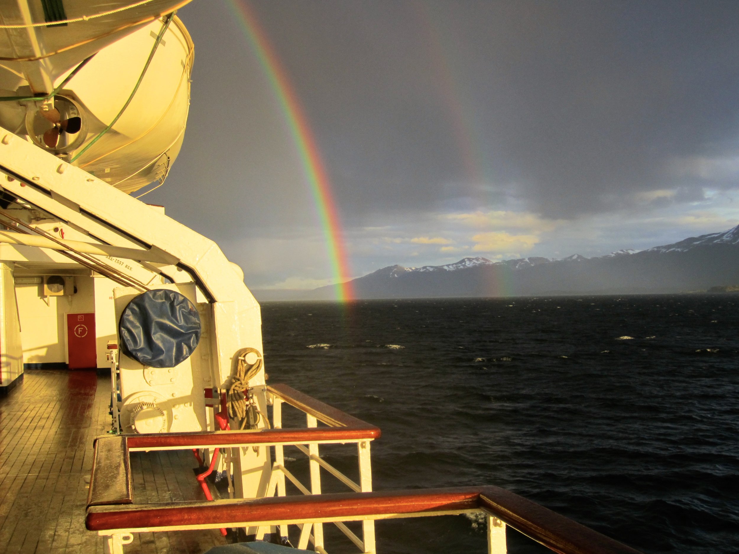 Beginning the voyage across the Drake Passage to the Antarctic Peninsula