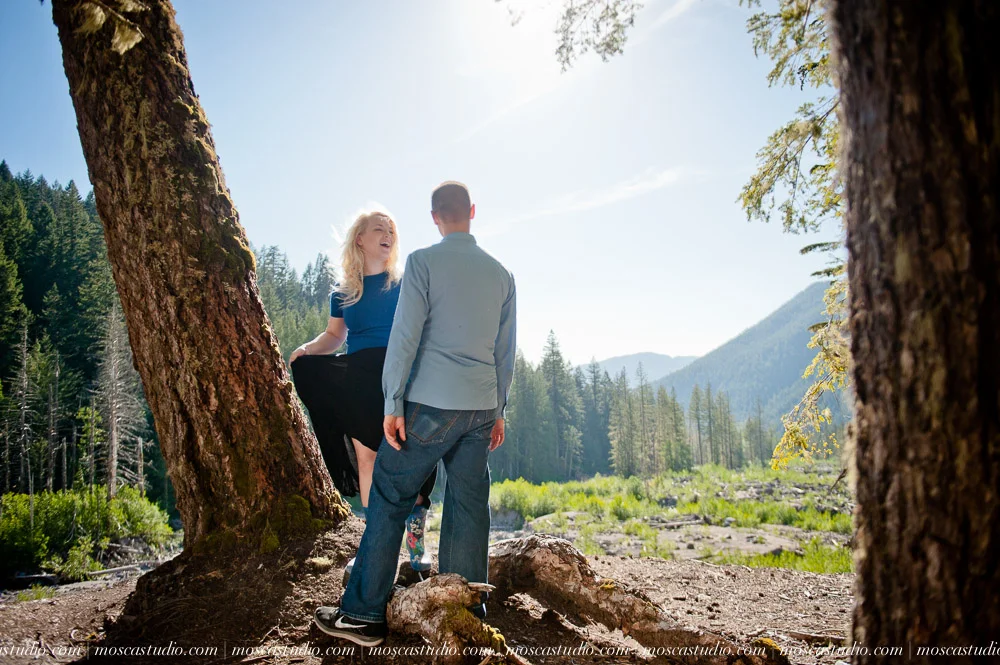 MoscaStudio | Nicole & Allen Engagement Session; Ramona Falls, Mt Hood Oregon