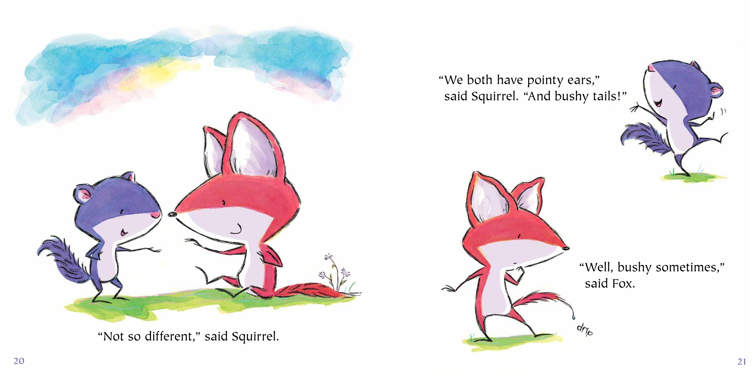 (c) 2015 ruth ohi /"Fox and squirrel" (scholastic canada) / ruthohi.com / twitter: @ruth_ohi