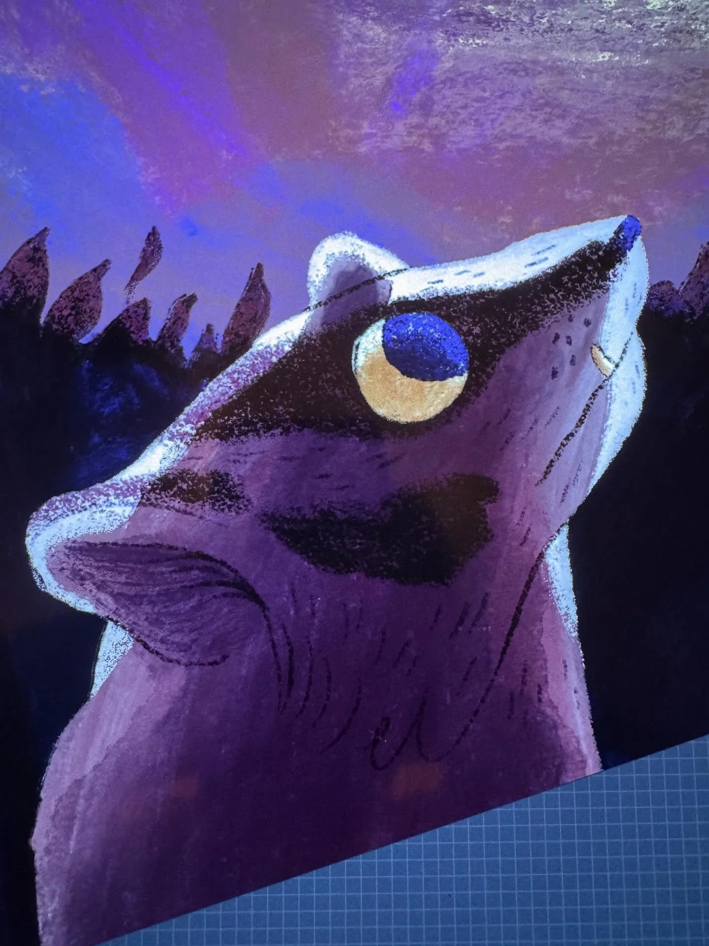 Sneak a little peek at some #wip 
🦡 Mr badger here caught something happening over the edge 🌲

@luddingtoncreative #luddingtoncreative 
#illustration #kidslit #childrenbookstagram #childrenbookart #badger #animalillustration #animalcharacter #fores