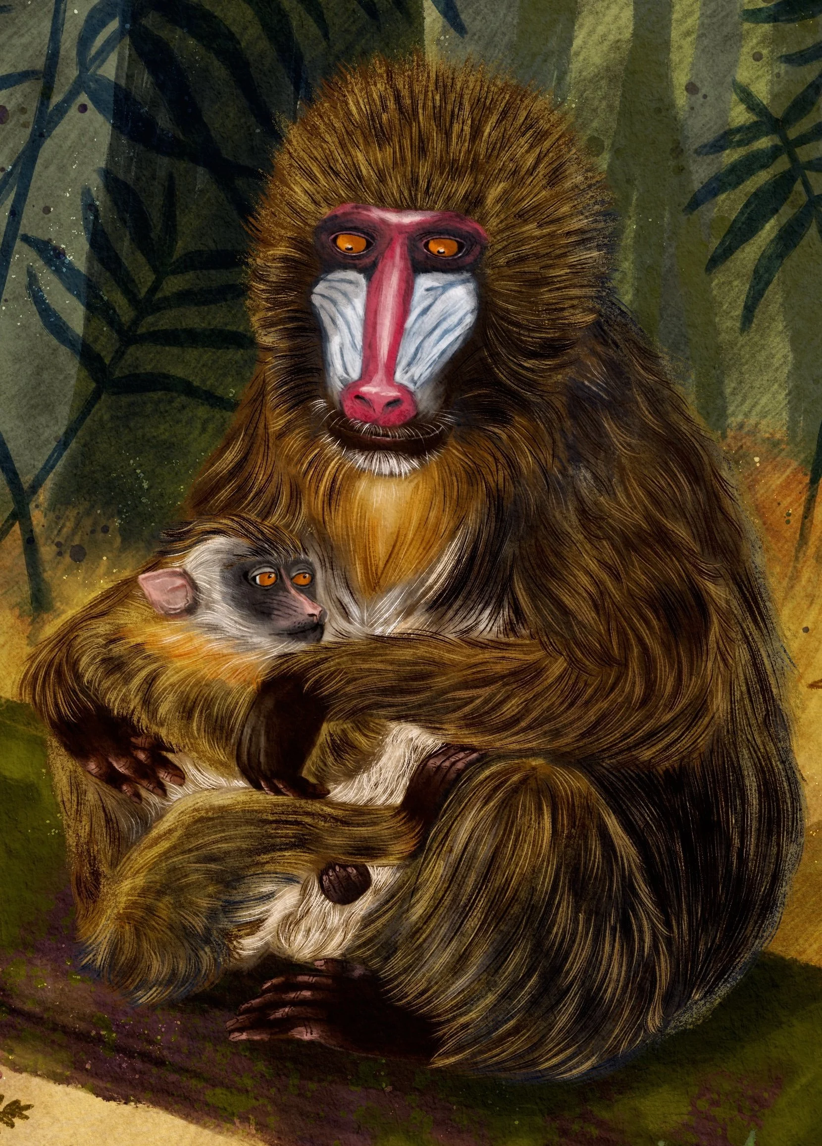Marylore_Seecharan_Mandrill_Mother_Jungle zoomed.jpg