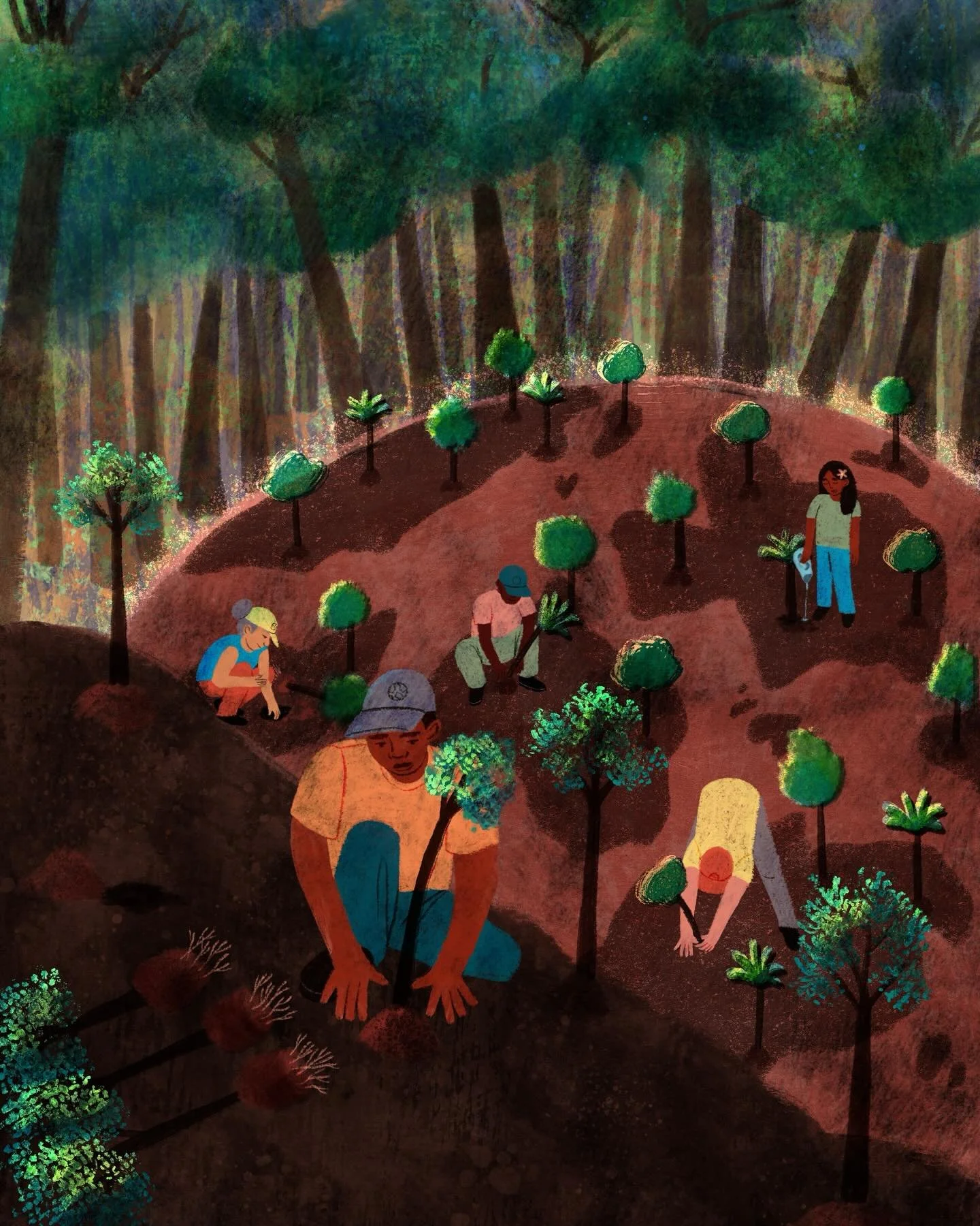 It&rsquo;s Earth Day 🌎🦋🌱

A little something to raise awareness. 

Earth. She&rsquo;s still here, her heart beats with ours 💜

@ourplanetweek has a lovely prompt list for this special week and today was &ldquo;forests growing&rdquo; which immedia