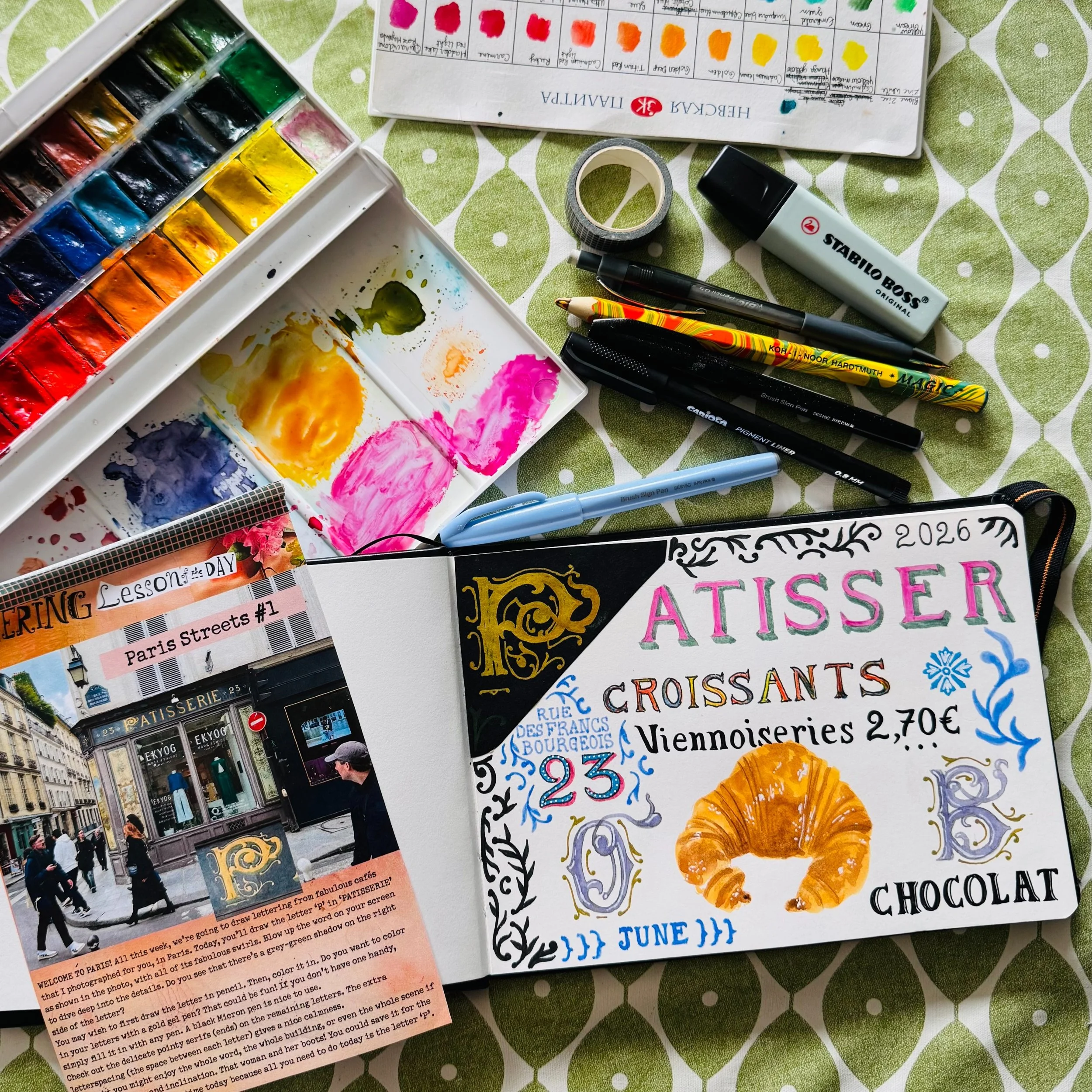 ✏ ✒ Two reasons I signed up for #MATSLettering26 with the amazing, talented and always generous @lillarogers at @makeartthatsells ✏ ✒

1-FUUUUUUUUUUNNNN !!!!

2- Add it to my set of skills of course! Have you noticed all the handrawn goodness on pack