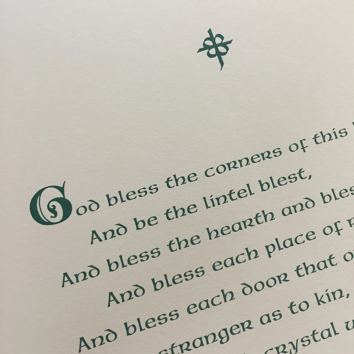 An Irish House Blessing