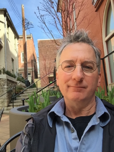 Poet, publisher, and translator Jeff Schwaner, in his native habitat (Staunton, Virginia)