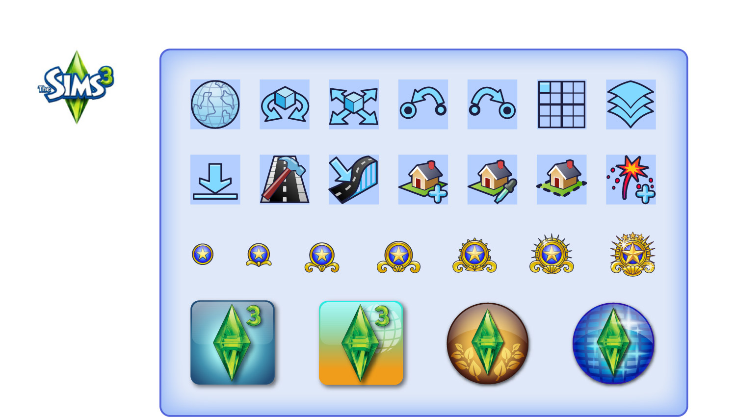 Icons for EA Games' Sims3