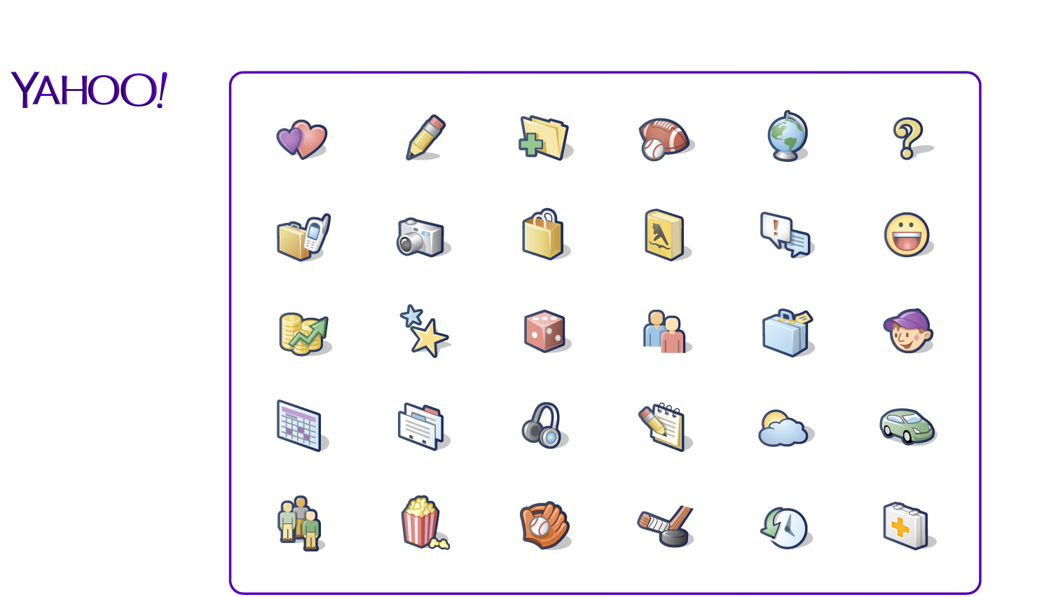Icons for Yahoo!