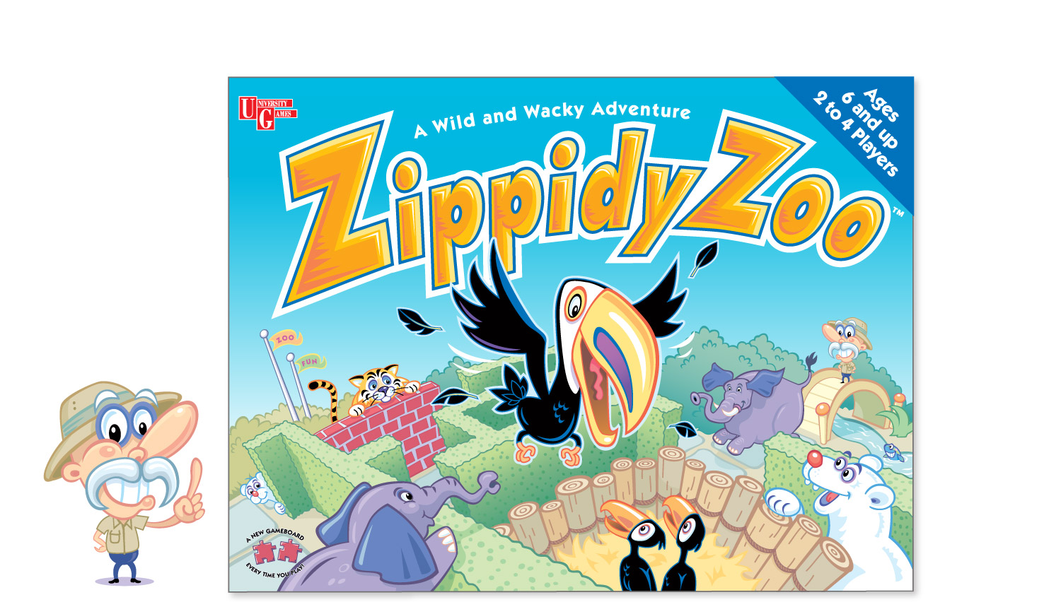 "Zippidy Zoo" game for University Games