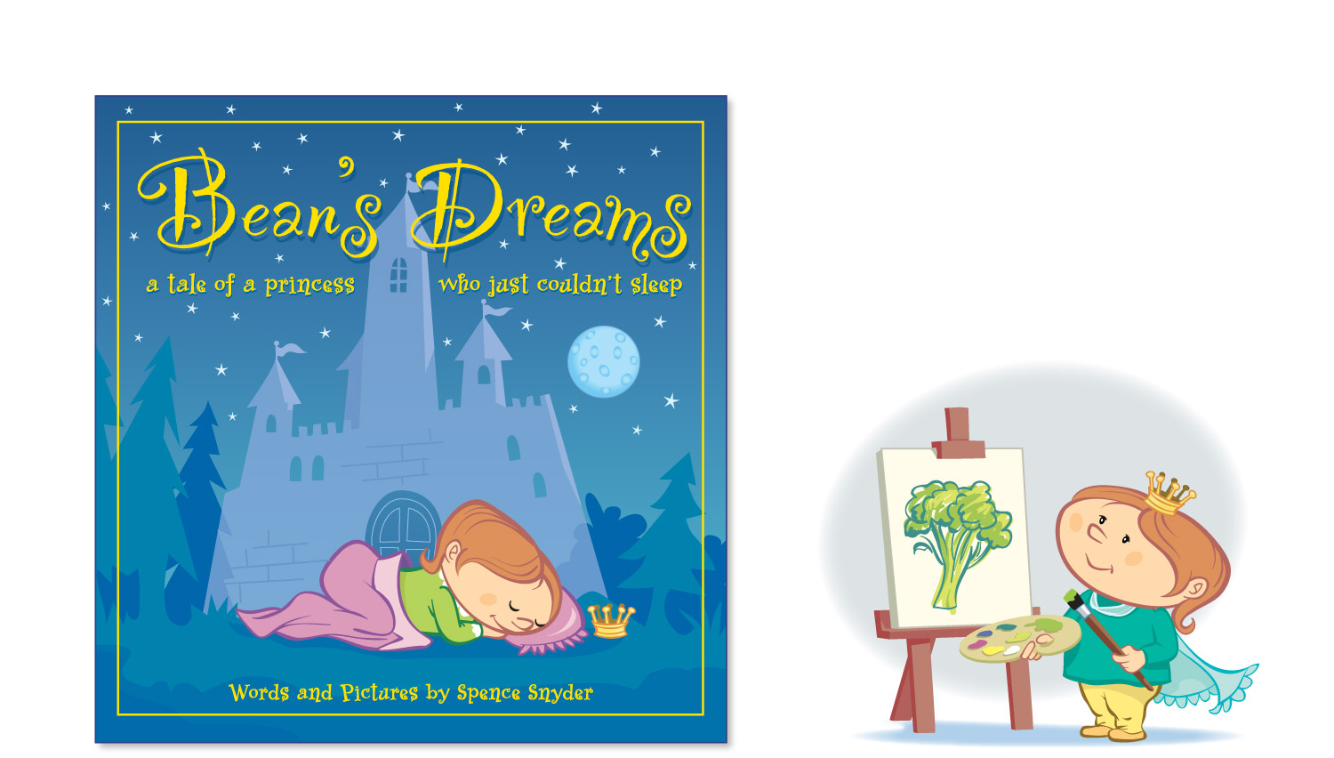 "Bean's Dreams" children's book illustrations
