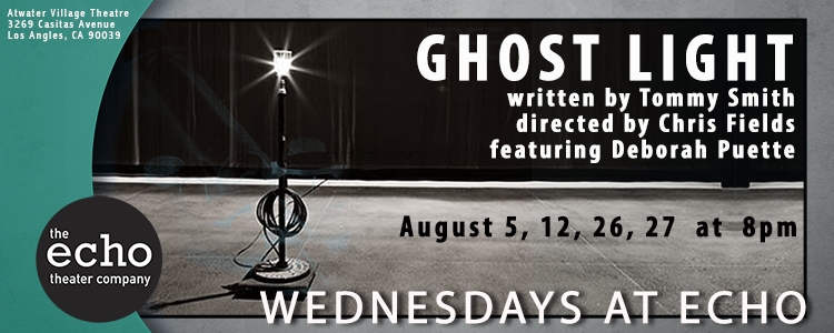 I'm very excited to be making my debut with the acclaimed Echo Theater Co. in Tommy Smith's play for one person, Ghost Light . Smith's Firemen , also directed by Chris Fields, recently netter the Echo five Los Angeles Drama Critics Circle awards including Best Production, Direction and Writing. More info and tickets at www.echotheatercompany.com