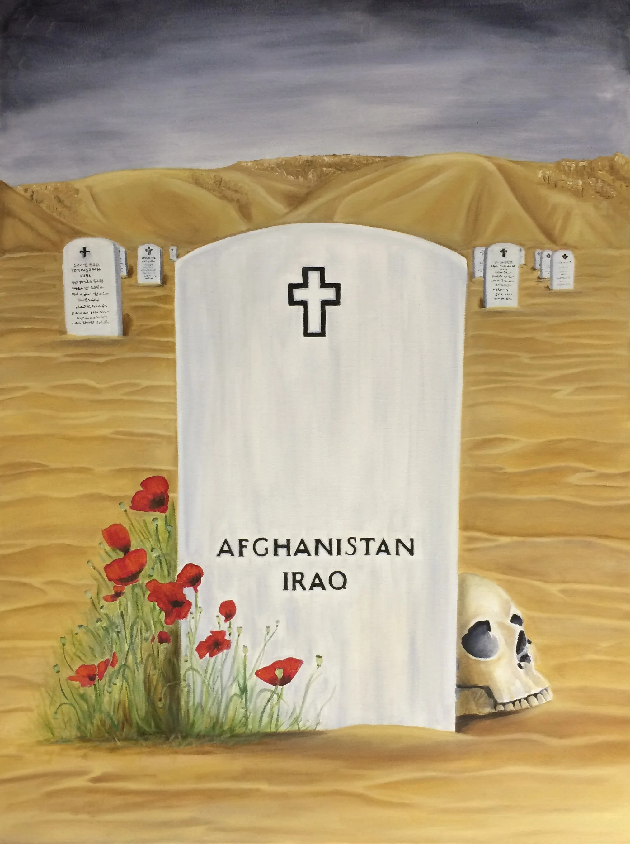 "Cause and Effect," 2015, oil on canvas, 40 x 30