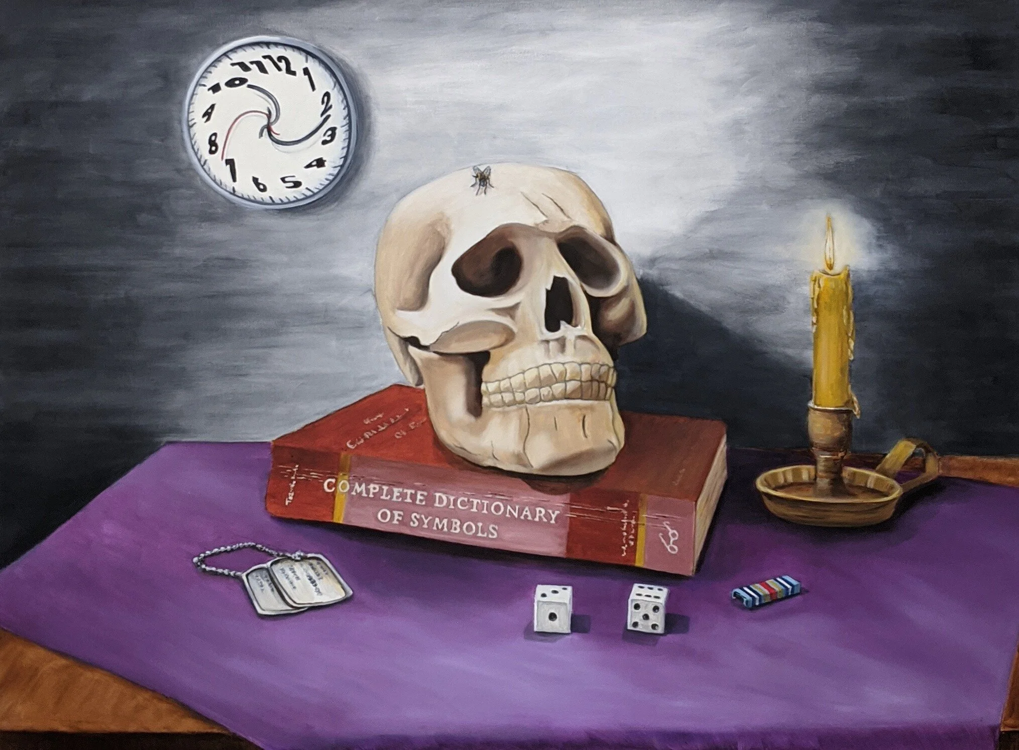 "The Vanity of a Soldier," 2015, oil on canvas, 36 x 48