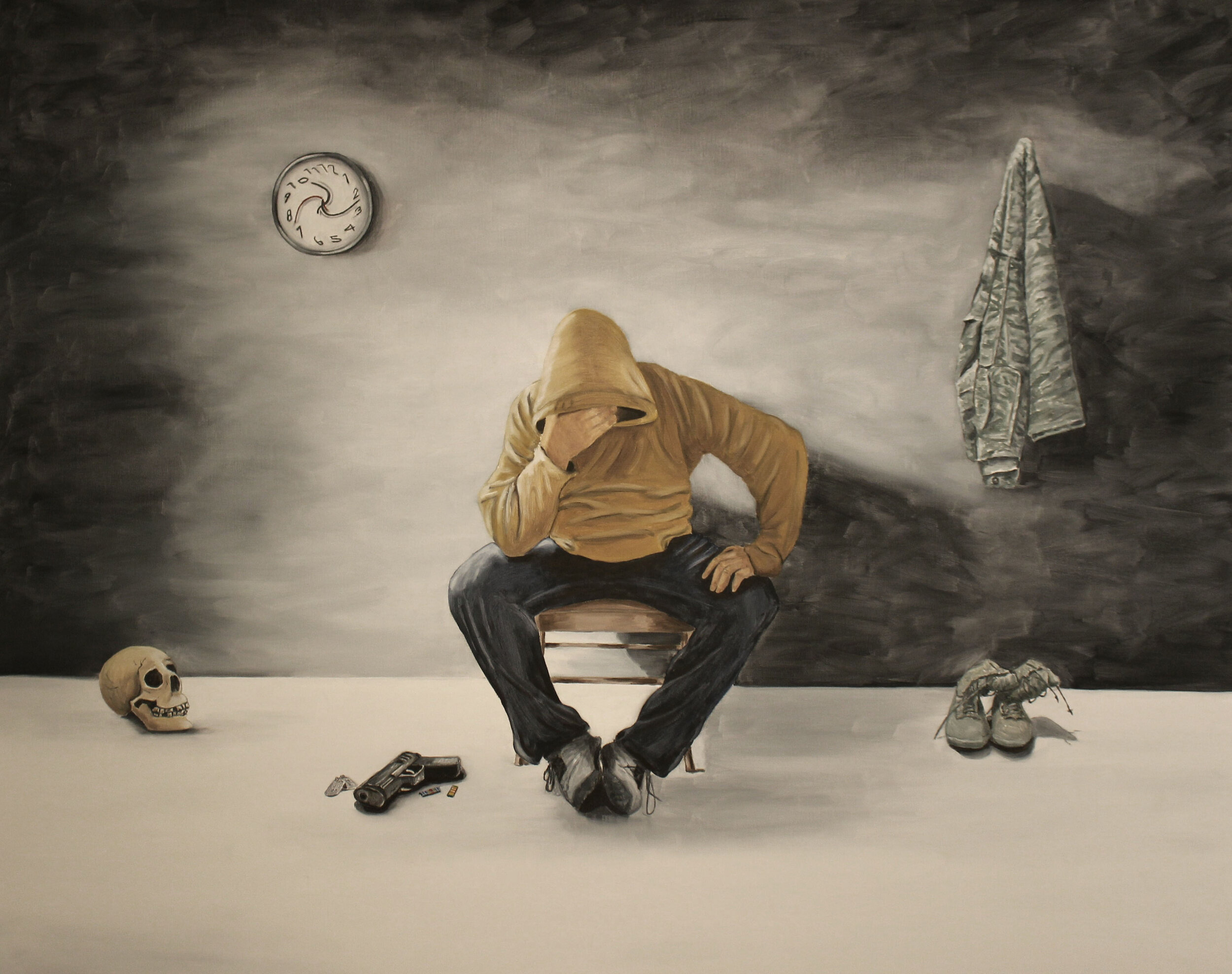 "Deviation," 2015, oil on canvas, 48 x 60