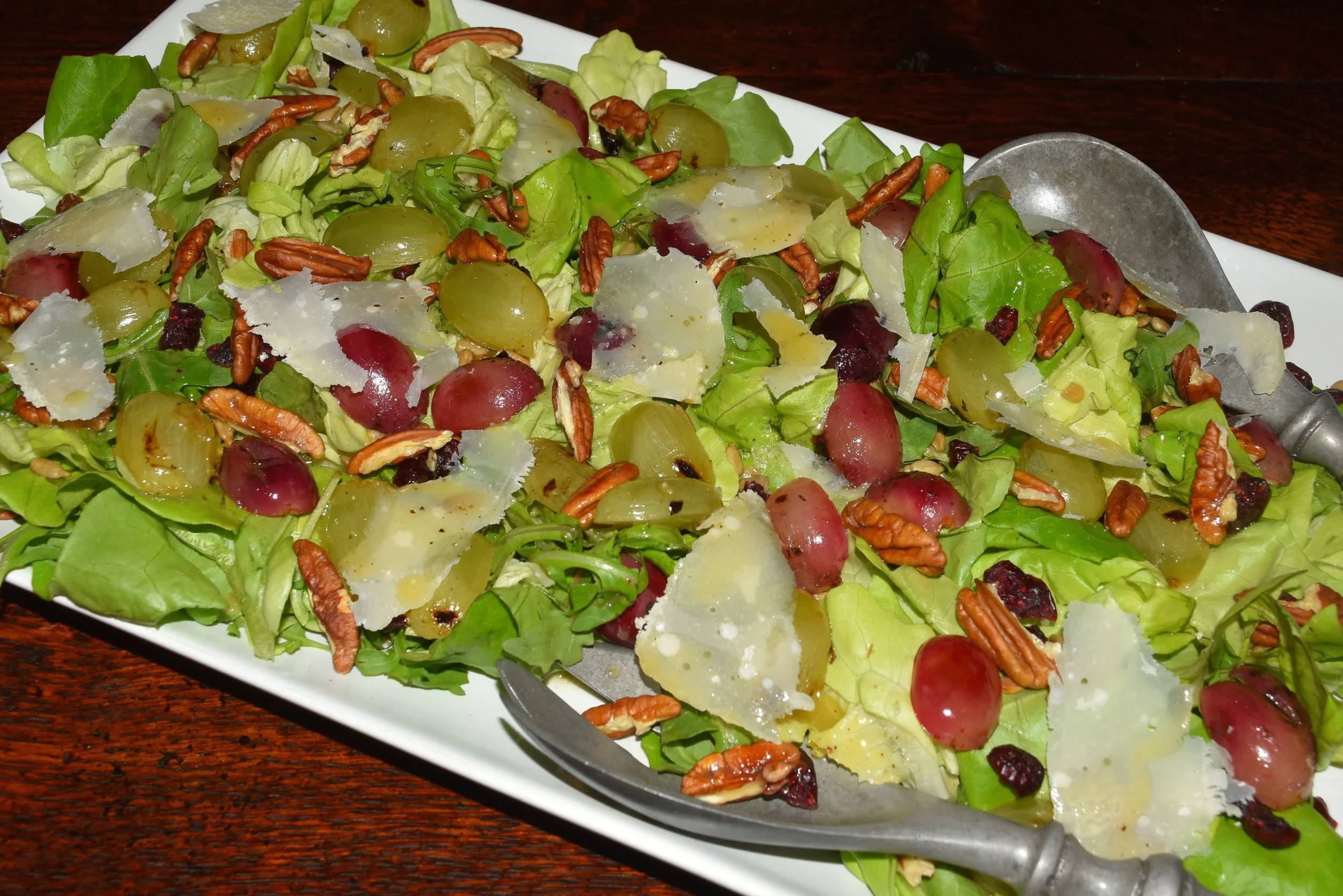 Grilled Grape Salad with Meyer Lemon Vinaigrette