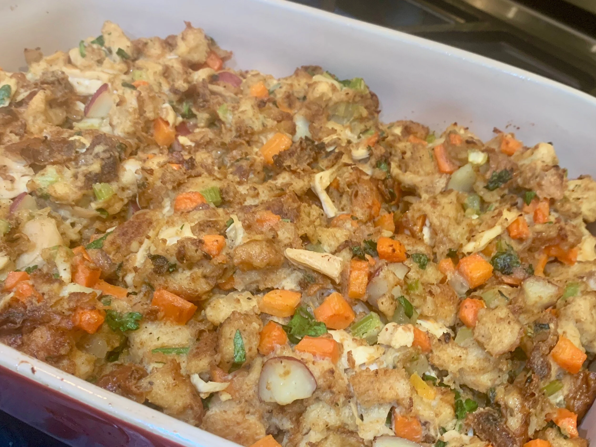 Dressing (Mennonite Style Thanksgiving Casserole)