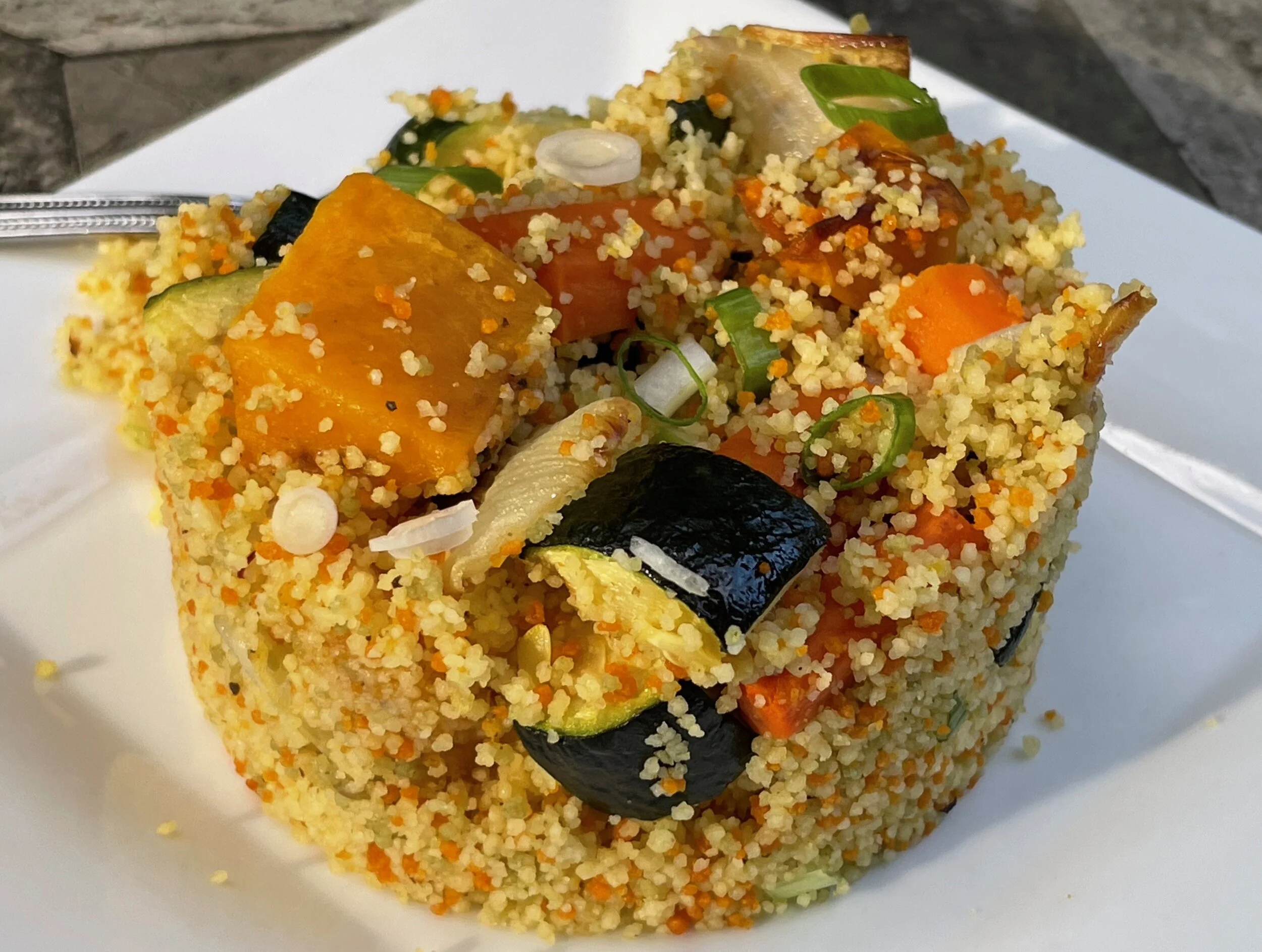 Moroccan Couscous with Roasted Vegetables
