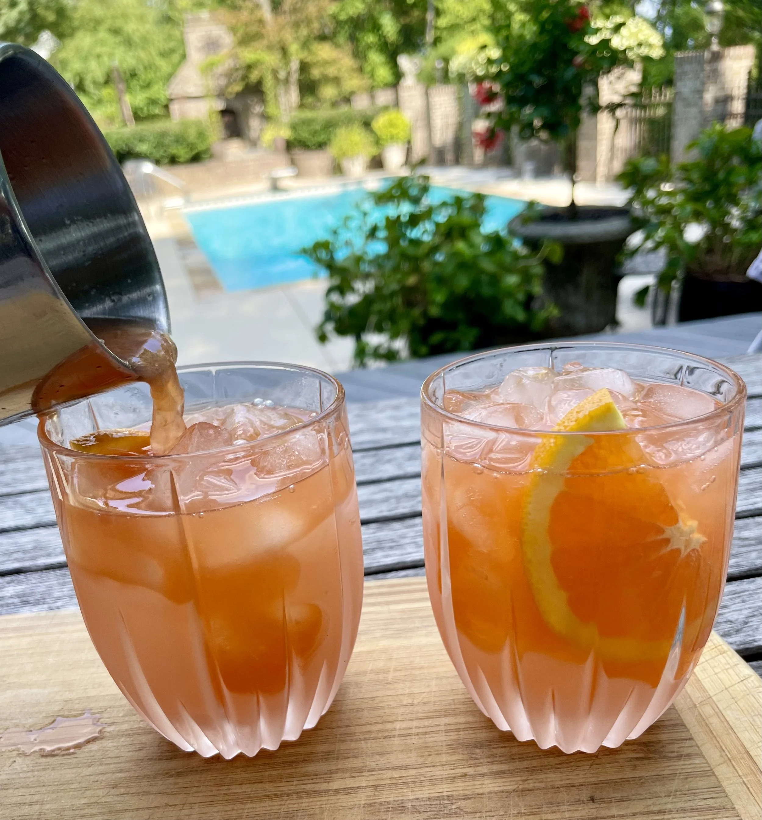 Citrus, Aperol and Bourbon Cocktail